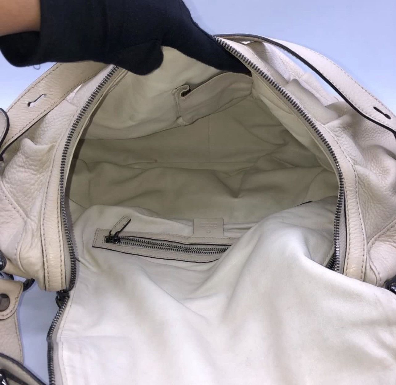 Gucci Gucci ivory leather icon hobo bag cream Size ONE SIZE - 8 Thumbnail