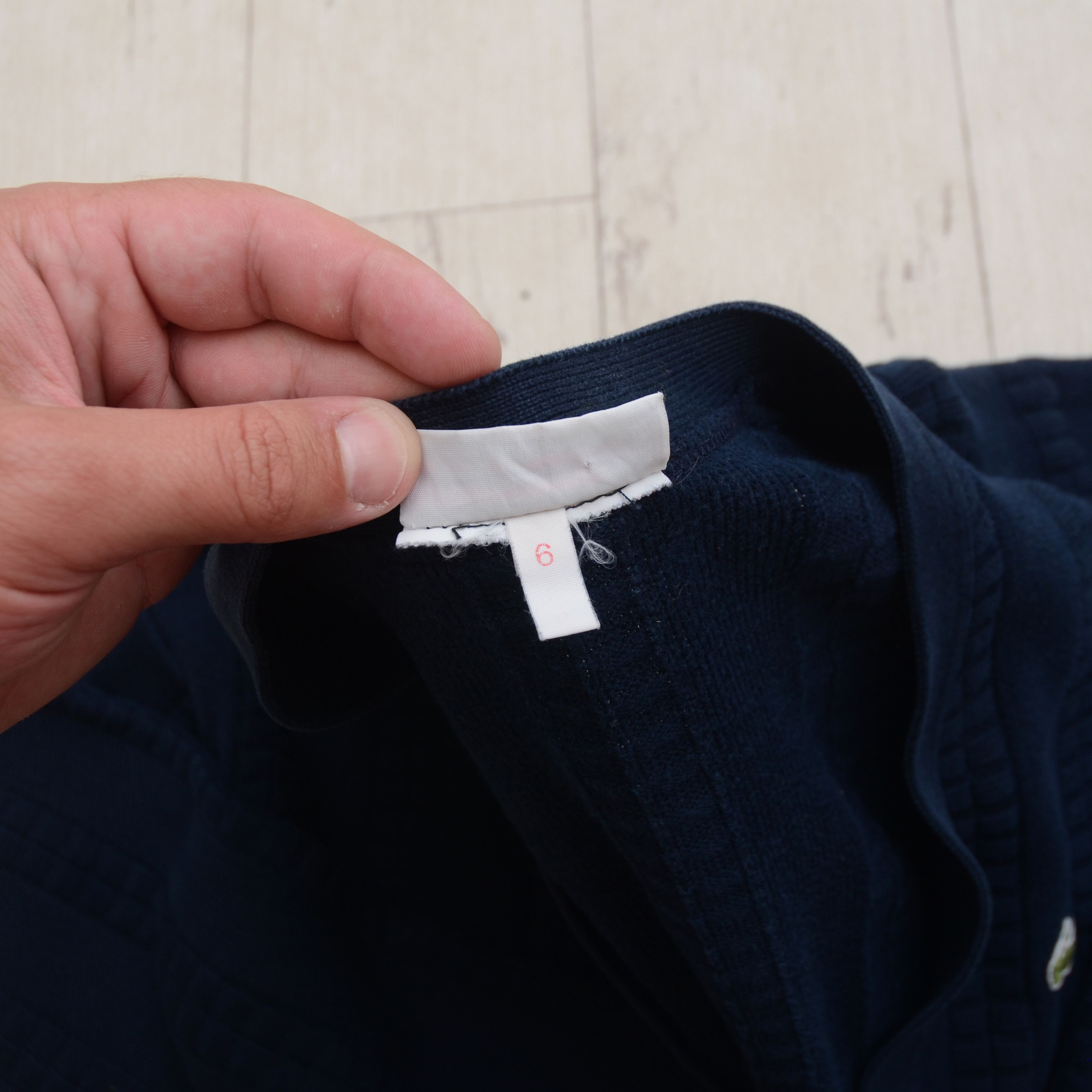 Lacoste 🔥90's Lacoste Cardigan Y2L Knit Retro Boxy Sweater Vintage Size US XL / EU 56 / 4 - 8 Thumbnail