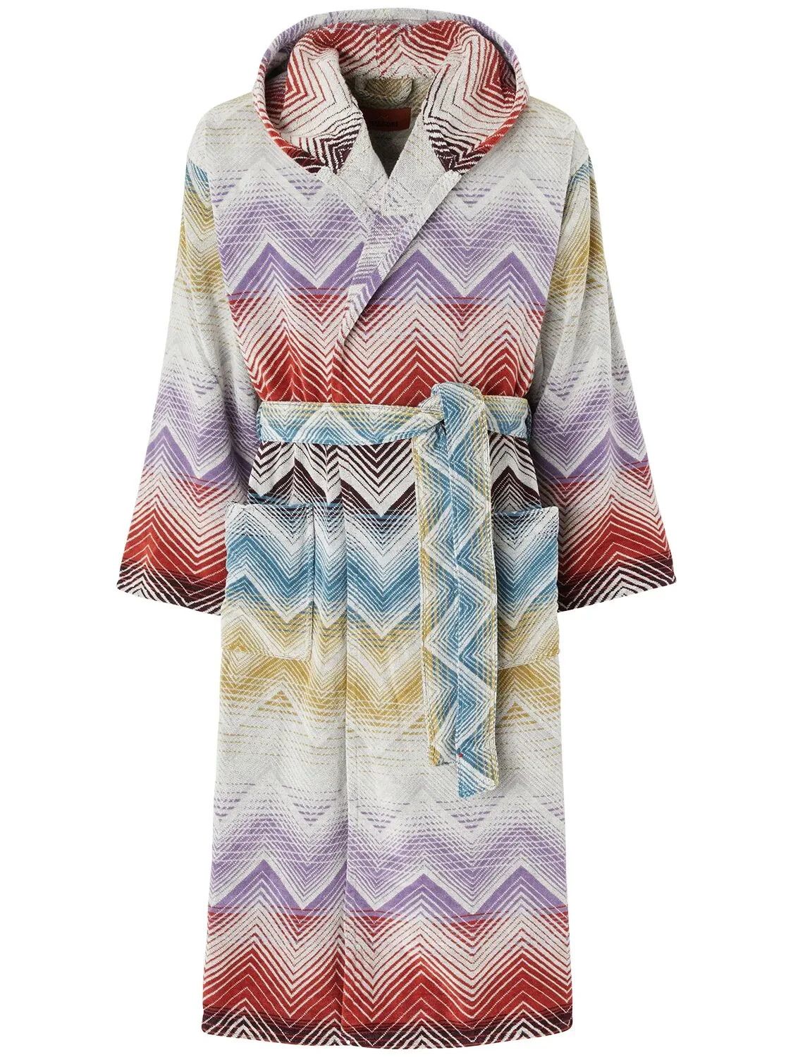 Missoni MISSONI Marea Multicolor Cotton Unisex Bathrobe New Size US XXS / EU 40 - 1 Thumbnail