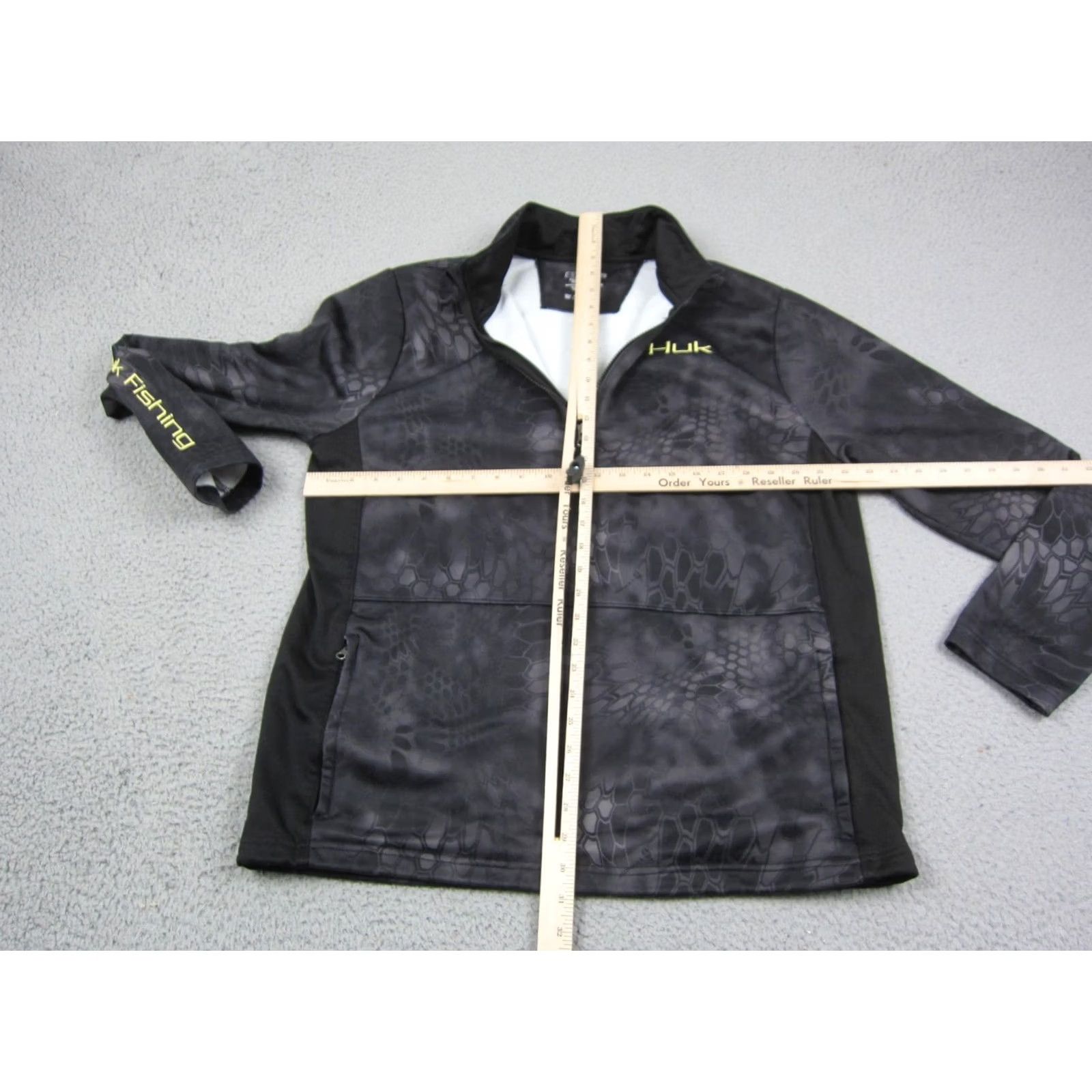 Vintage Huk Shirt Sweatshirt Men L Black Camo 1/4 Zip Performance Fishing Kryptek Shirt Size US L / EU 52-54 / 3 - 7 Thumbnail