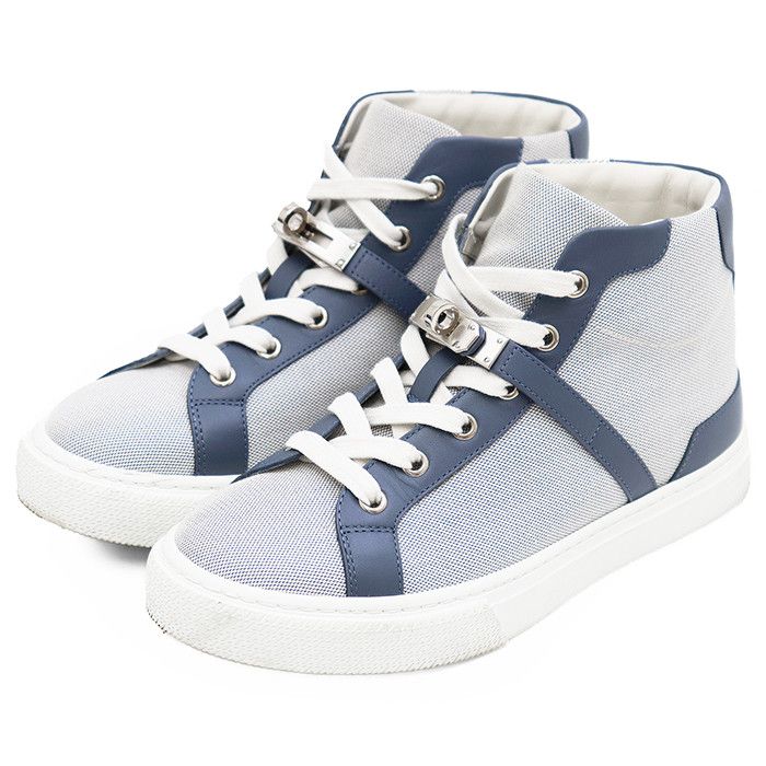 Hermes Hermes Hermes Daydream Leather Canvas Sneakers Leather Shoes DUTY FREE for USA Size ONE SIZE - 1 Thumbnail