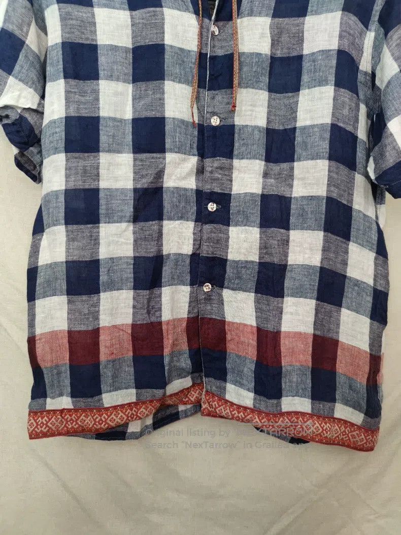 Kapital Kapital Cotton and linen ethnic style short-sleeved shirt Size US L / EU 52-54 / 3 - 3 Thumbnail