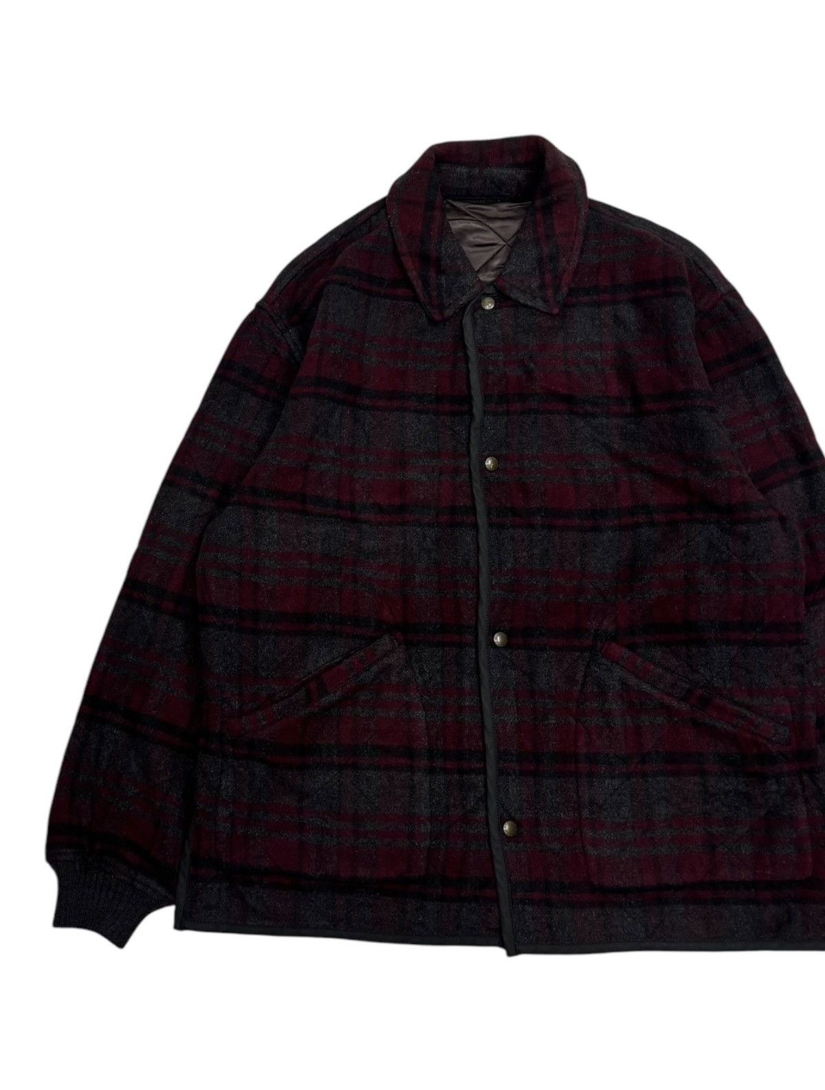 Alfred Dunhill 🔥VINTAGE ALFRED DUNHILL PLAID WOOL BOMBER JACKET Size US M / EU 48-50 / 2 - 6 Thumbnail