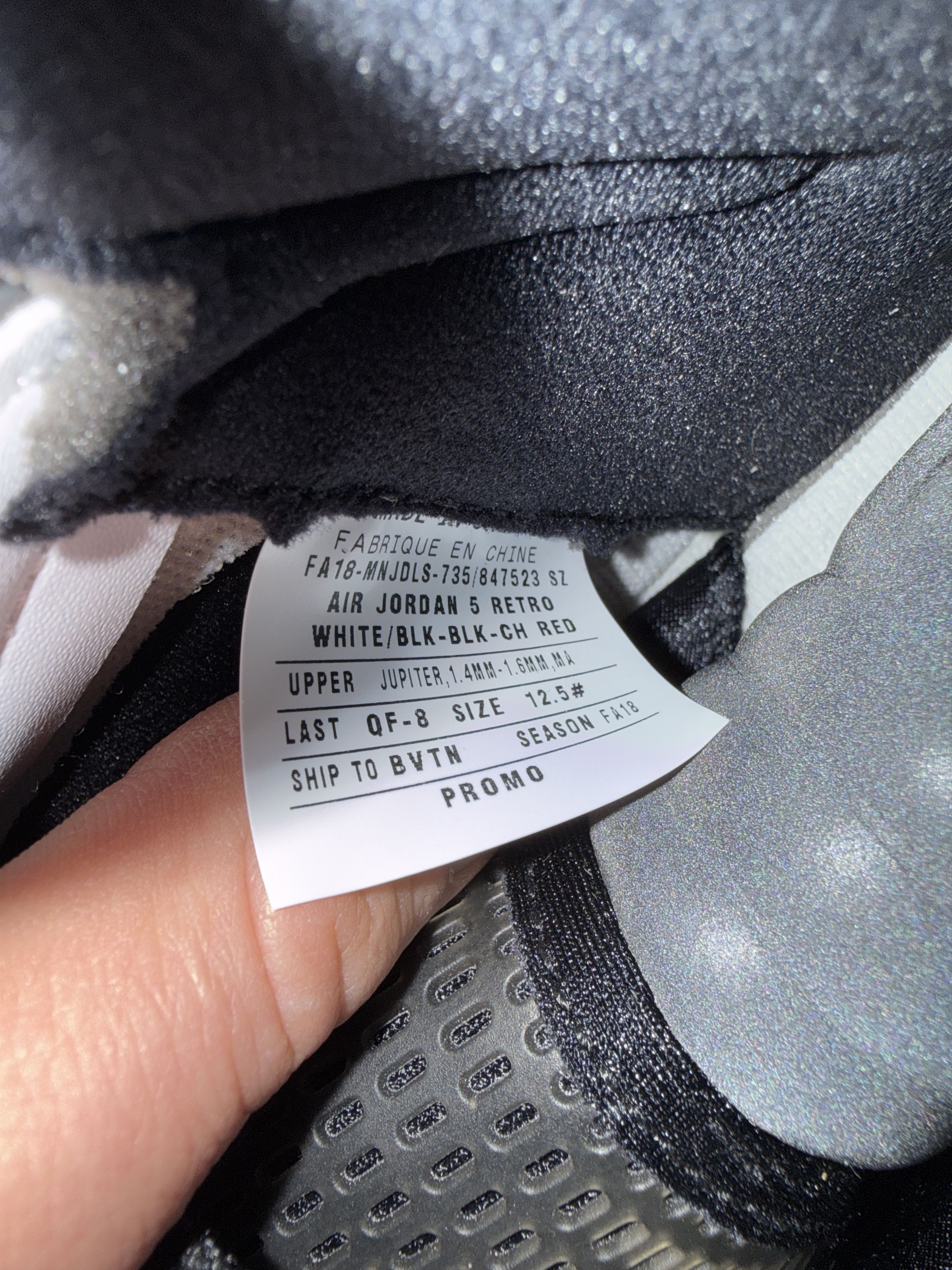Jordan Brand Friends and Family PSG Jordan 5 Size US 12.5 / EU 45-46 - 13 Thumbnail