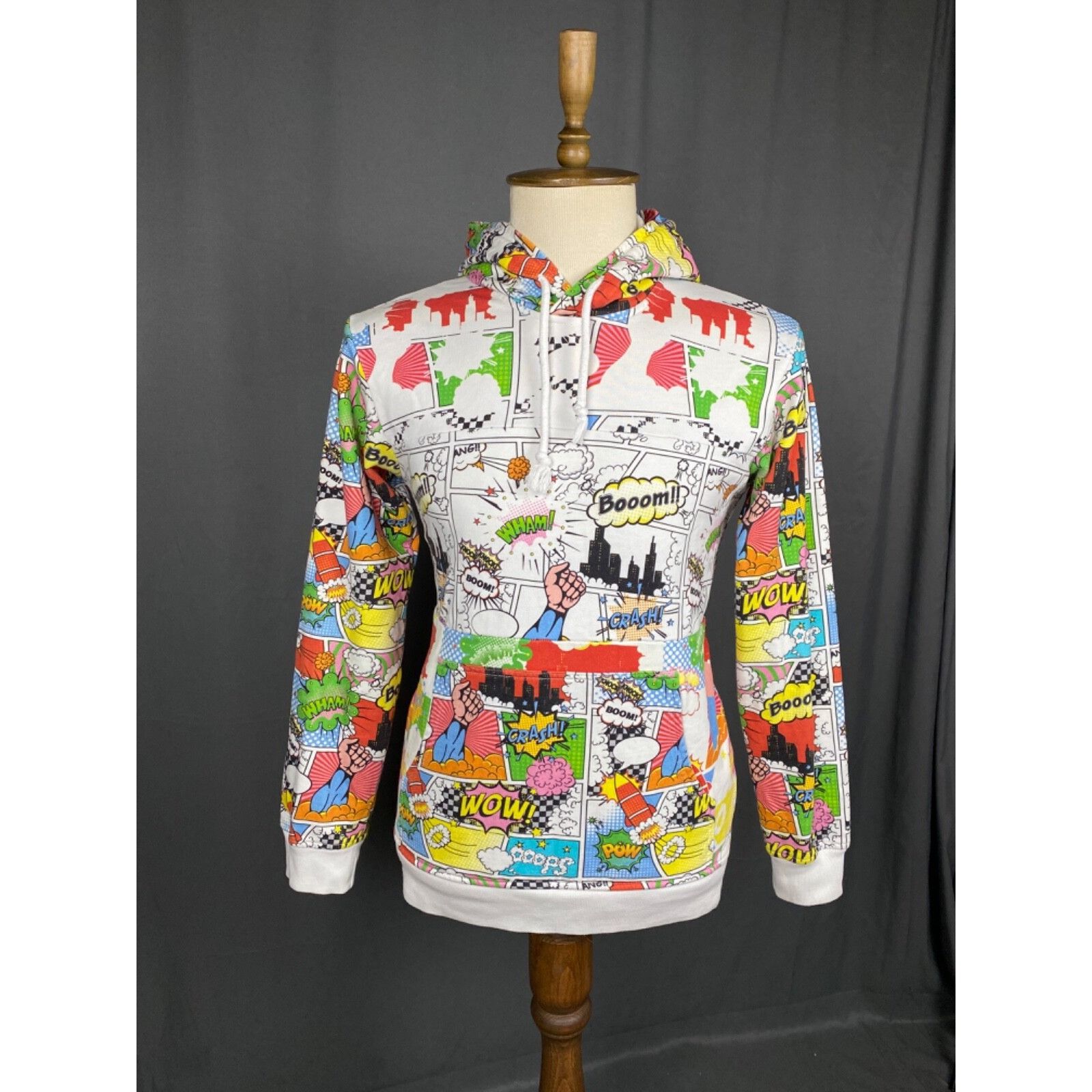 Comme des Garcons Comme Des Garcons Comic Men's White Hoodie Sweater Size M Size US M / EU 48-50 / 2 - 1 Thumbnail