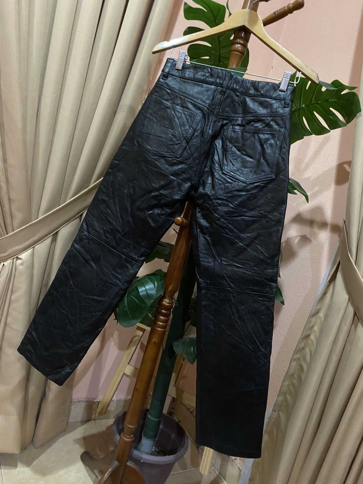 Genuine Leather Vintage WIND ARMOR Nichiwa Black Genuine American Leather Size US 27 - 11 Thumbnail
