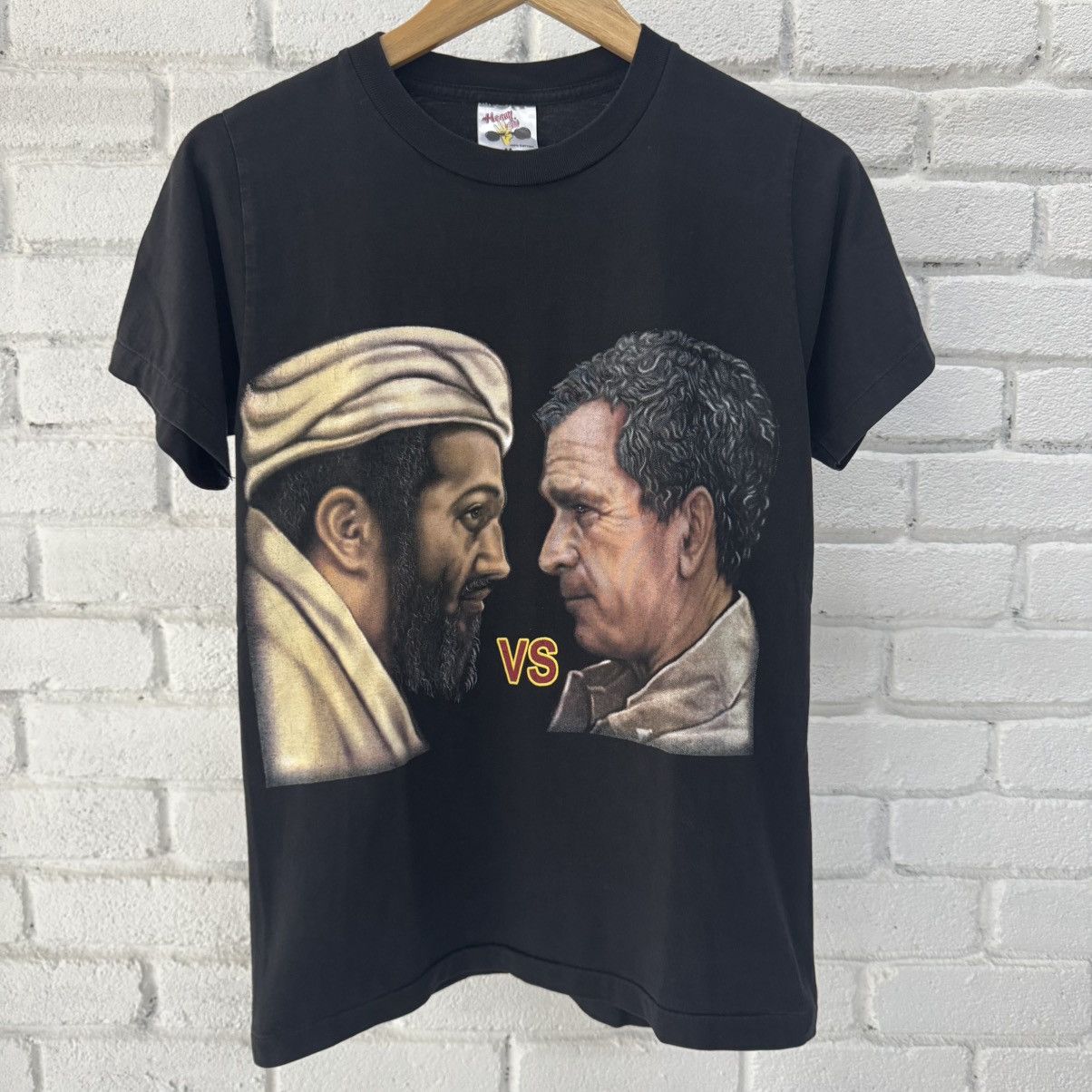 Vintage Osama VS Bush Tee Size US M / EU 48-50 / 2 - 2 Thumbnail