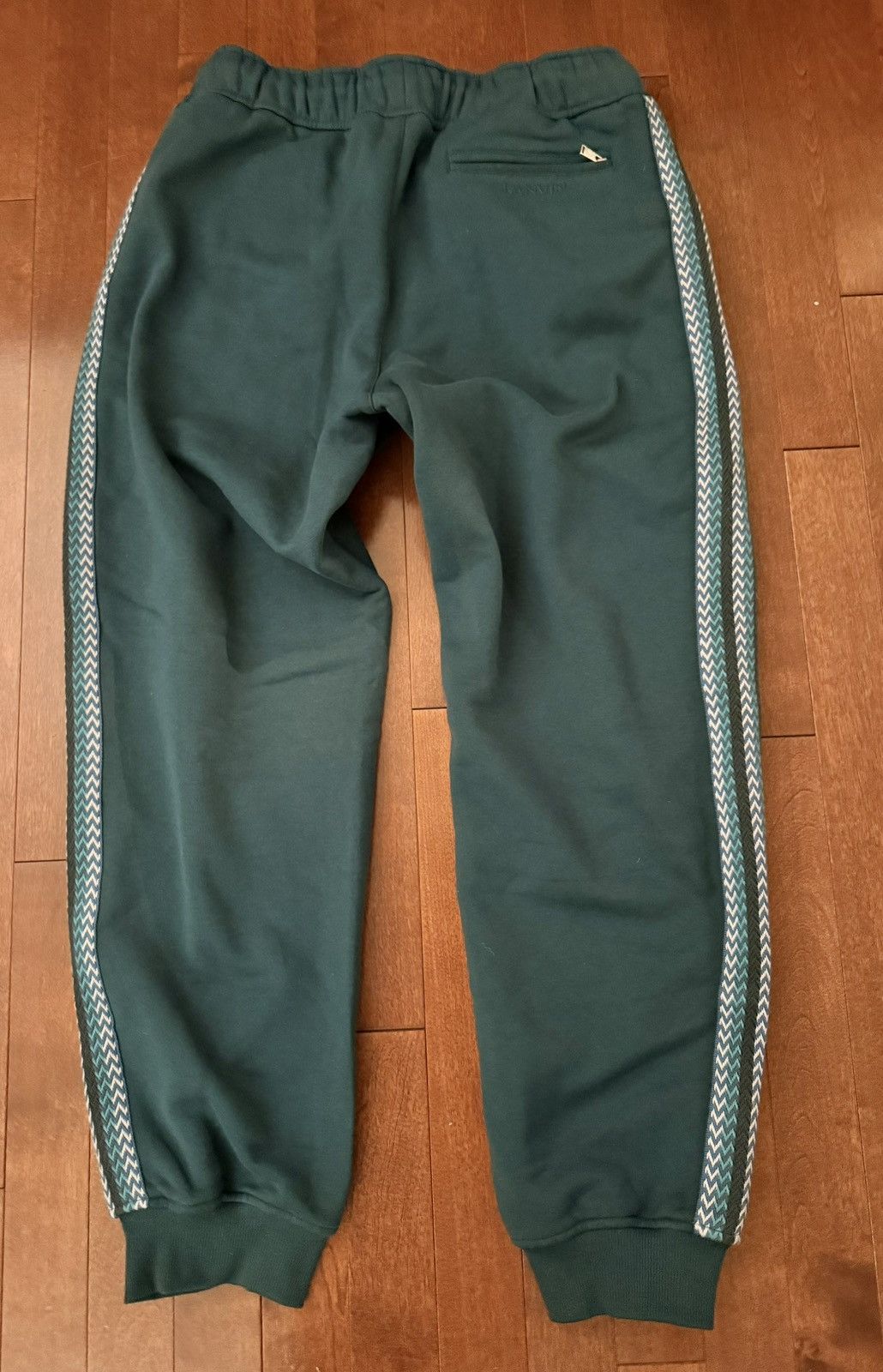 Lanvin Lanvin “Side Curb” Jogger Sweatpants - Dragon Green - Large Size US 34 / EU 50 - 6 Thumbnail
