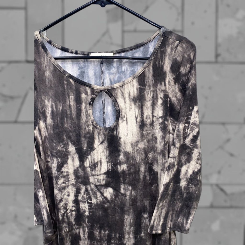 Vintage Entro Womens T-Shirt Dress Long Sleeve Pullover Gray Size L Size L / US 10 / IT 46 - 1 Thumbnail