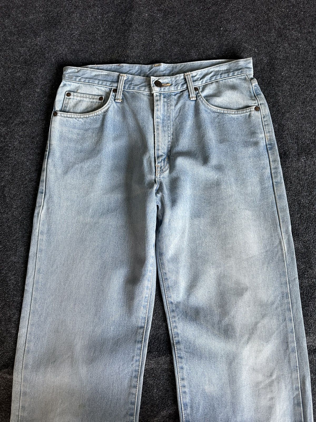 Edwin Vintage Edwin 101 Made in Japan Baggy Faded Denim 33x31 D116 Size US 33 - 2 Thumbnail