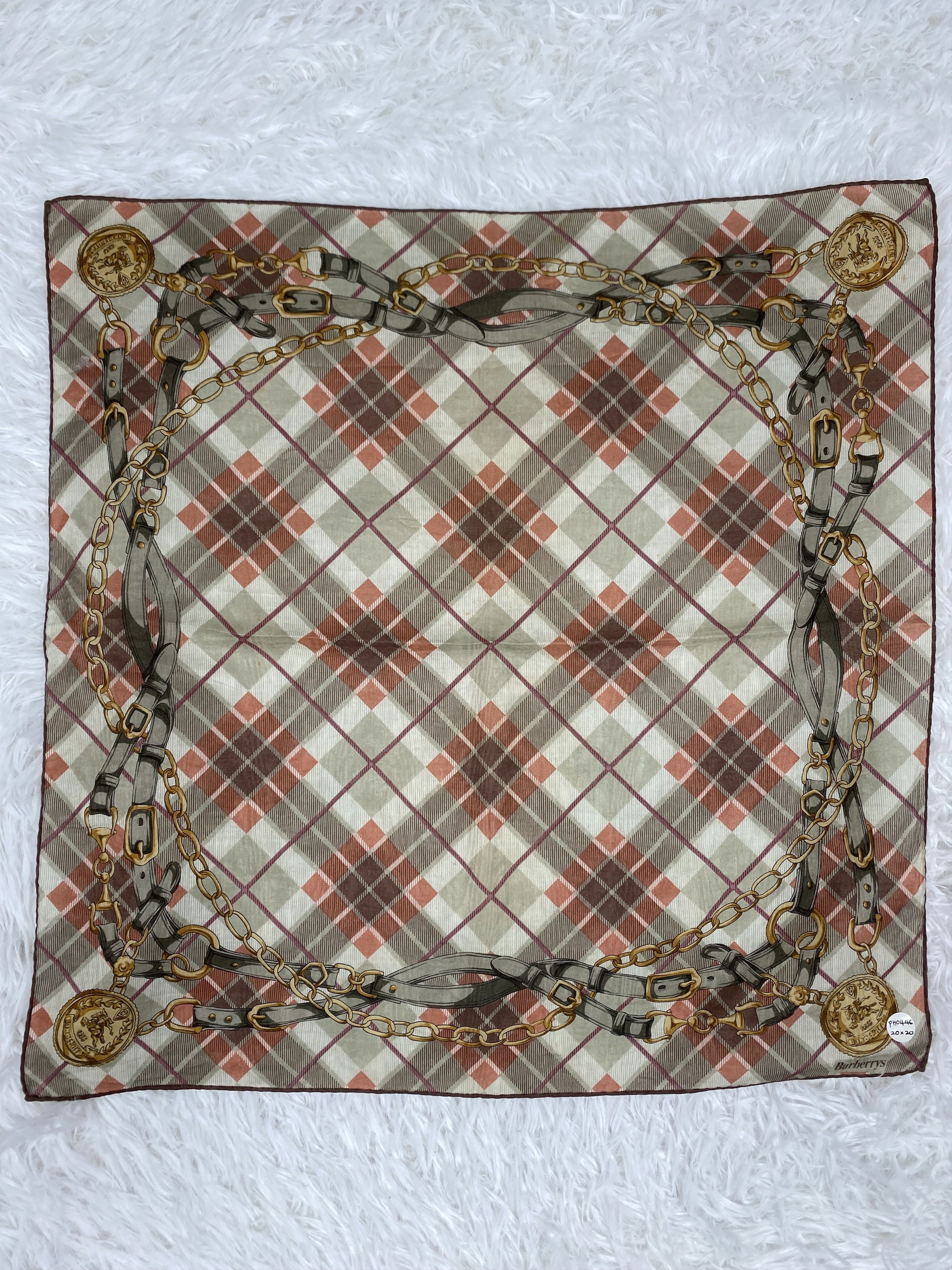 Burberry Vintage Burberry Handkerchief Neckerchief PH0446 Size ONE SIZE - 3 Thumbnail