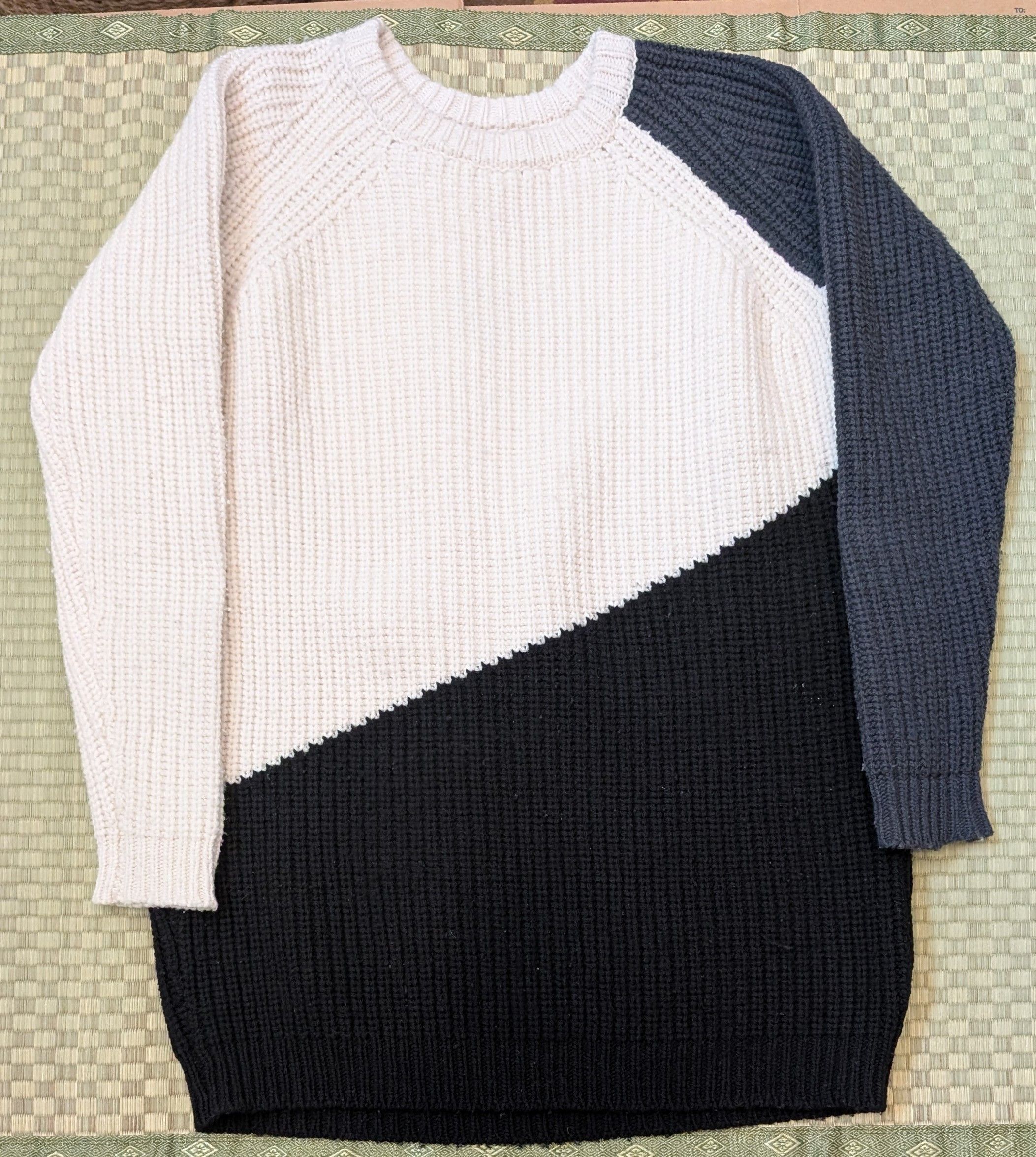 Emerson Fry Emerson Fry Imperial Yarn Virgin Wool Triangle Long Sweater Size XS / US 0-2 / IT 36-38 - 1 Thumbnail