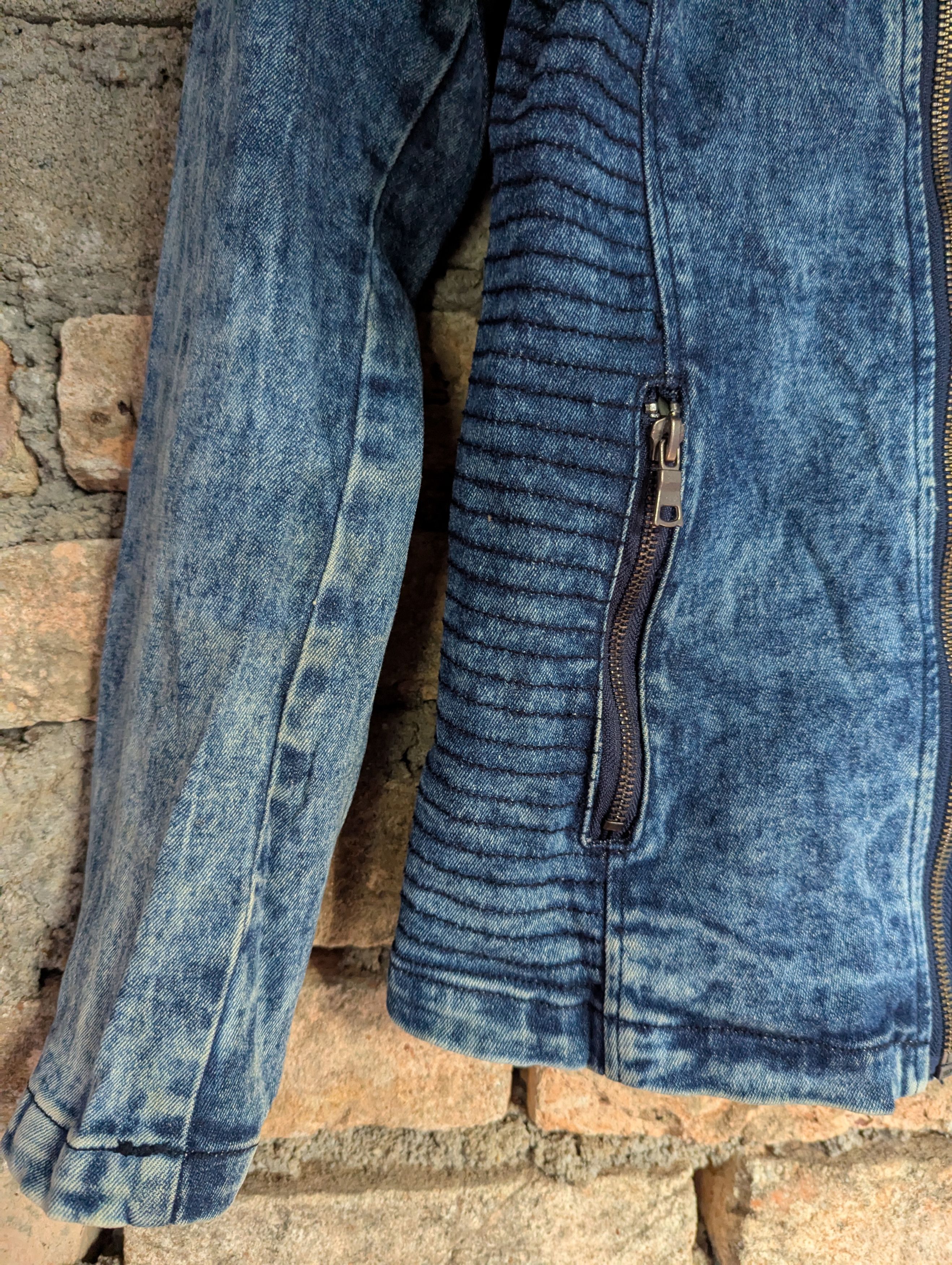 In The Attic IN THE ATTIC ASYMMETRICAL ACID WASH DENIM JACKET Size L / US 10 / IT 46 - 3 Thumbnail