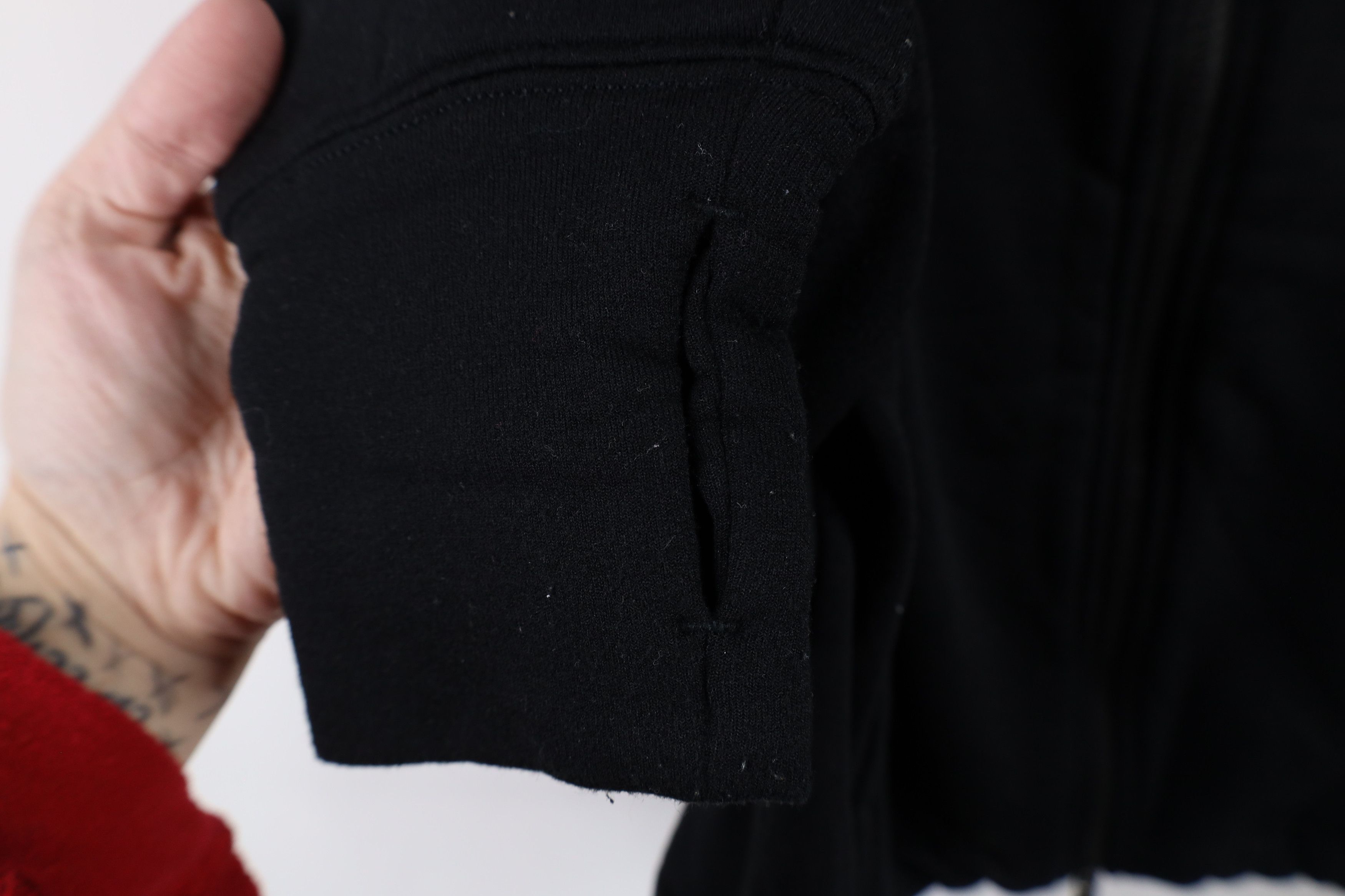Athleta × Vintage Athleta Touch Fleece Lined Full Zip Hoodie Sweatshirt Black Size M / US 6-8 / IT 42-44 - 6 Thumbnail