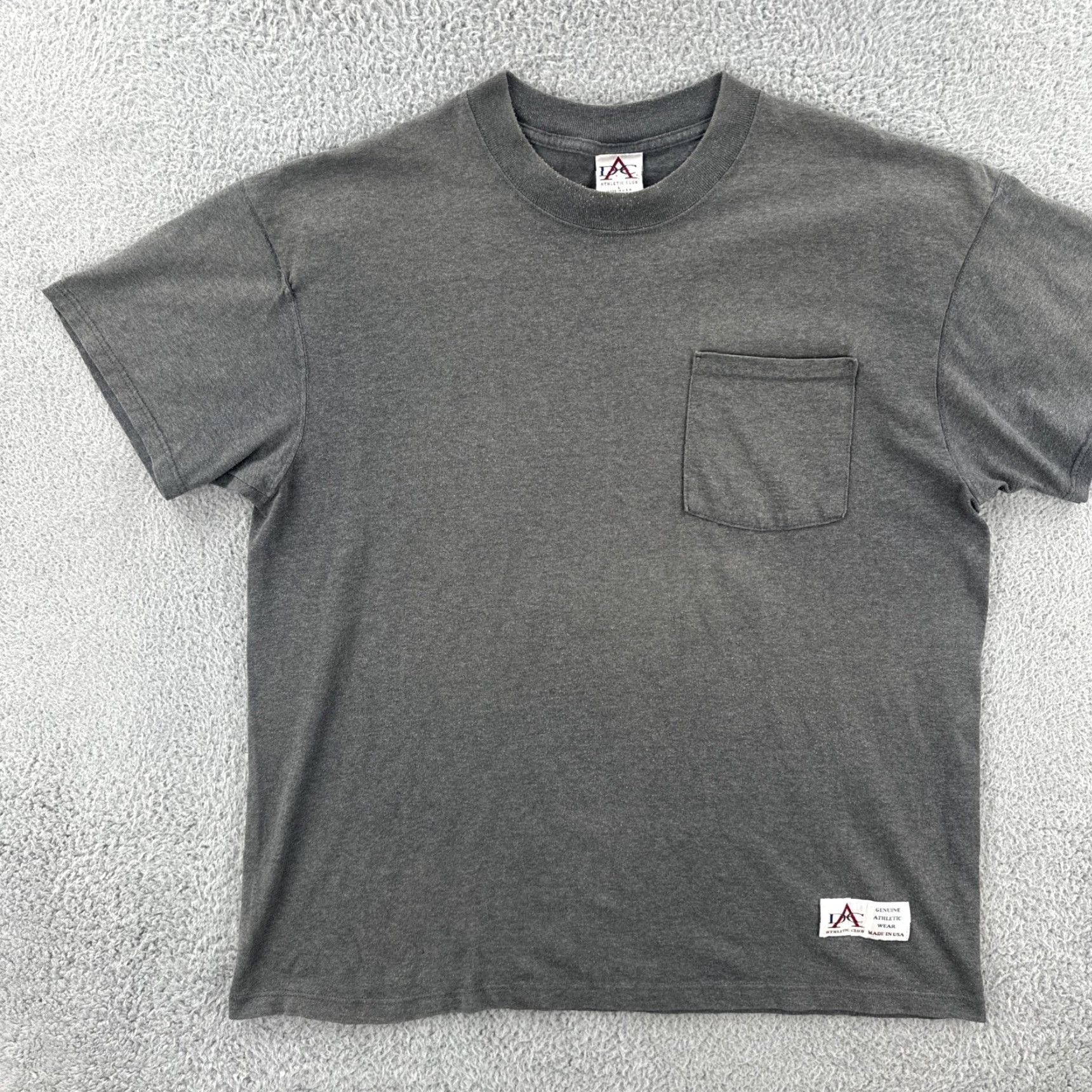 Vintage VINTAGE DC Athletic Club Mens L Gray Blank Pocket T Shirt USA 90s Mens Size US L / EU 52-54 / 3 - 3 Thumbnail