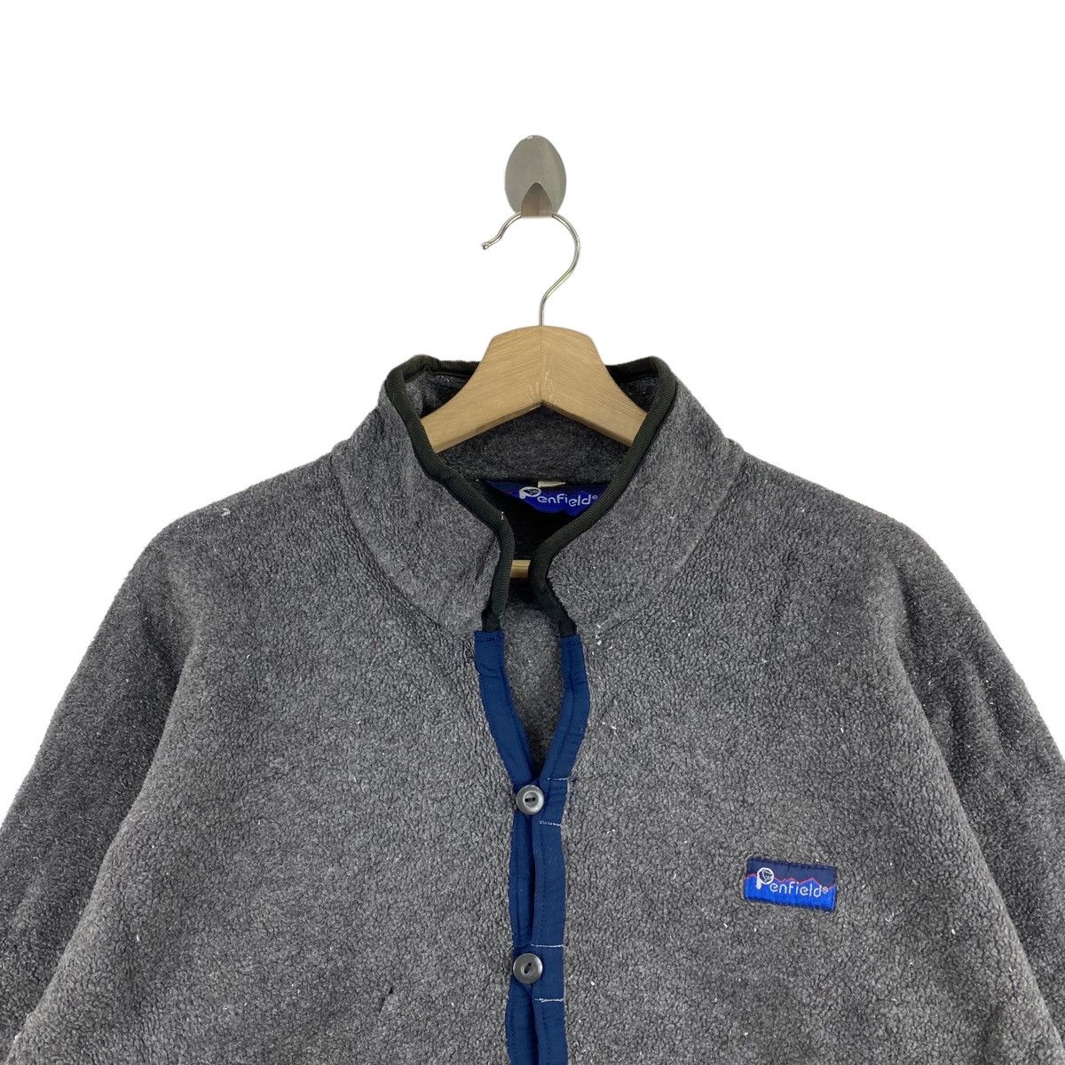 Polartec PENFIELD USA POLARTEC Button Outdoor Grey Fleece Sweatshirt Size US M / EU 48-50 / 2 - 2 Thumbnail