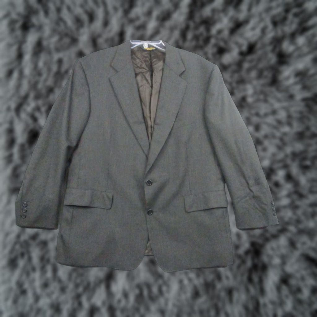 Brooks Brothers VINTAGE Brooks Brothers Makers Wool Blazer 44 Gray Plaid USA Blazer Mens 44 Gray Plaid Brooks Brothers Size 44R - 1 Thumbnail