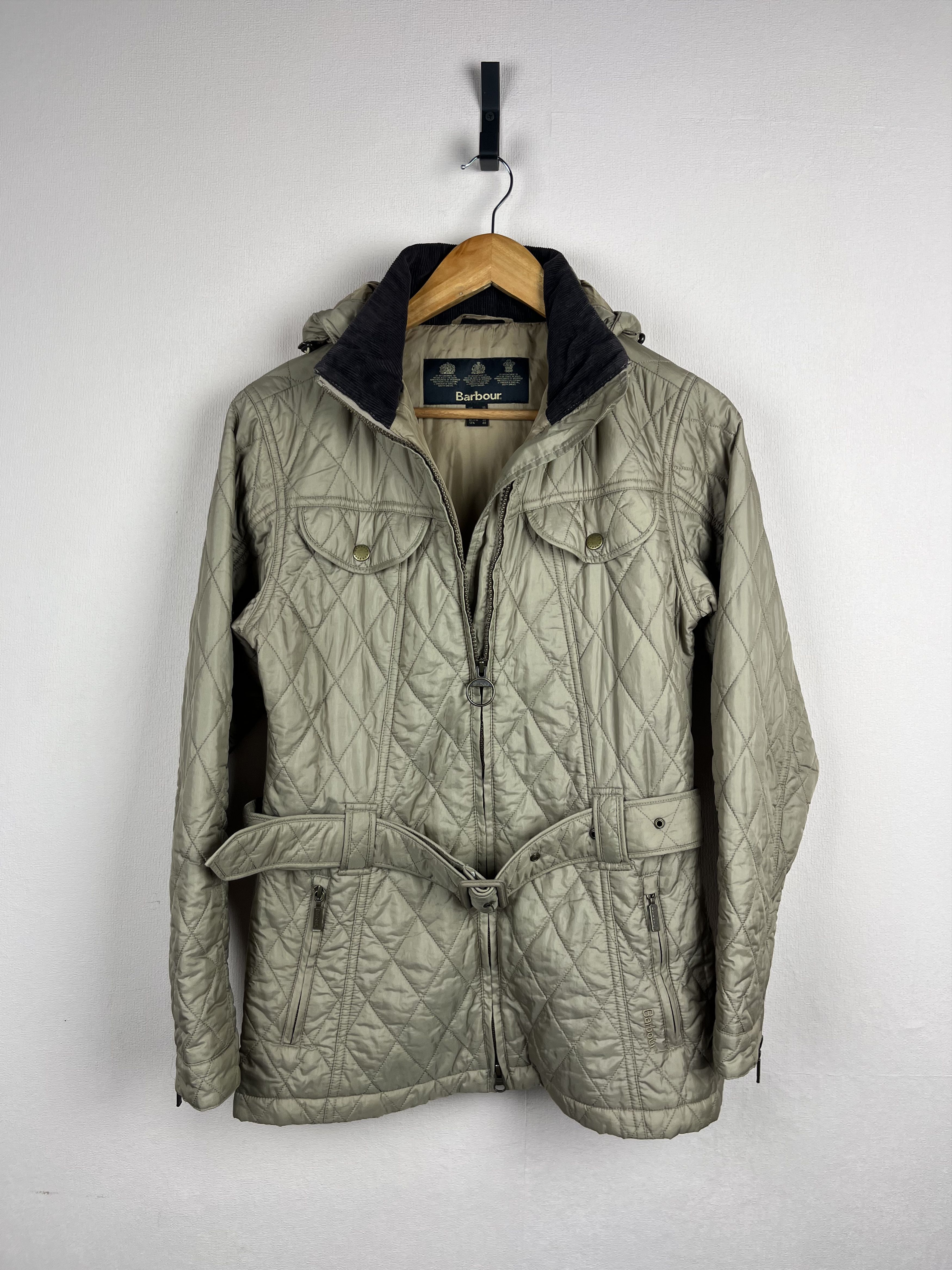 Barbour BARBOUR SIZE UK 10 US 6 BEIGE FLYWEIGHT GRACE QUILTED JACKET Size XS / US 0-2 / IT 36-38 - 9 Thumbnail