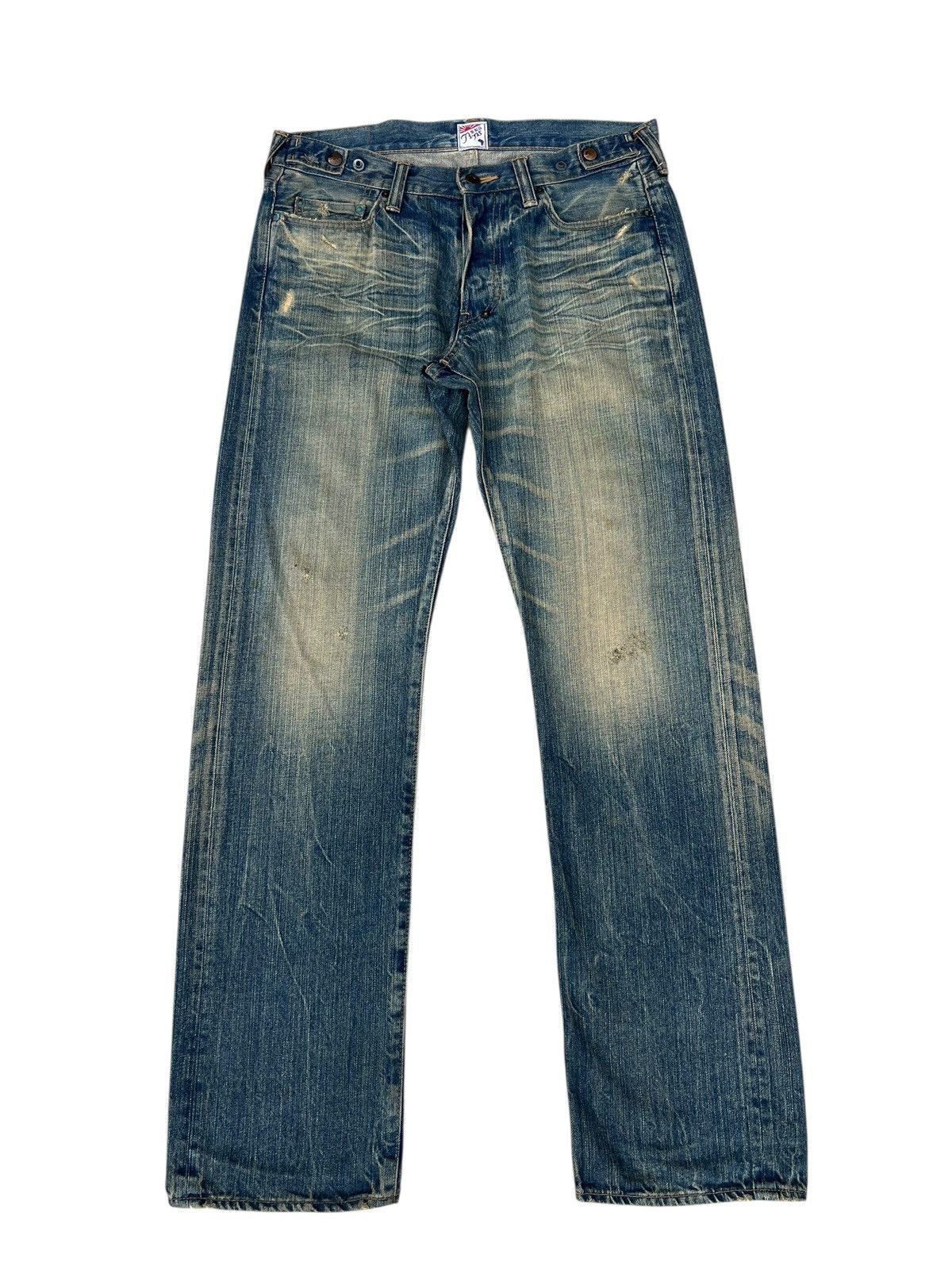 Prps PRPS P47P42X Mud Wash Denim Distressed Jeans Size US 30 / EU 46 - 1 Thumbnail