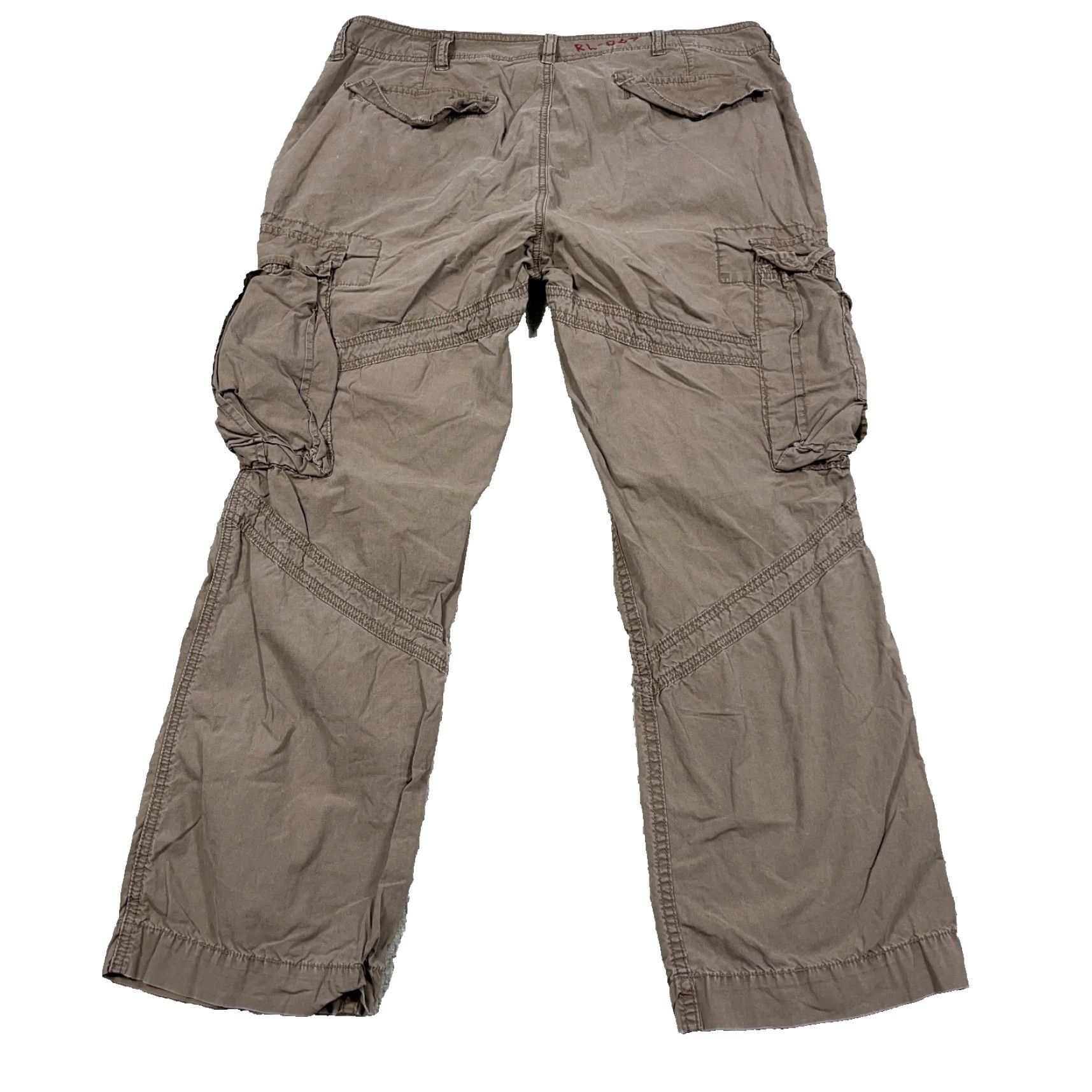 Polo Ralph Lauren VINTAGE Polo Ralph Lauren Cargo Pants Men 36x30 Brown Paratropper Military RL 67 Size US M / EU 48-50 / 2 - 2 Thumbnail