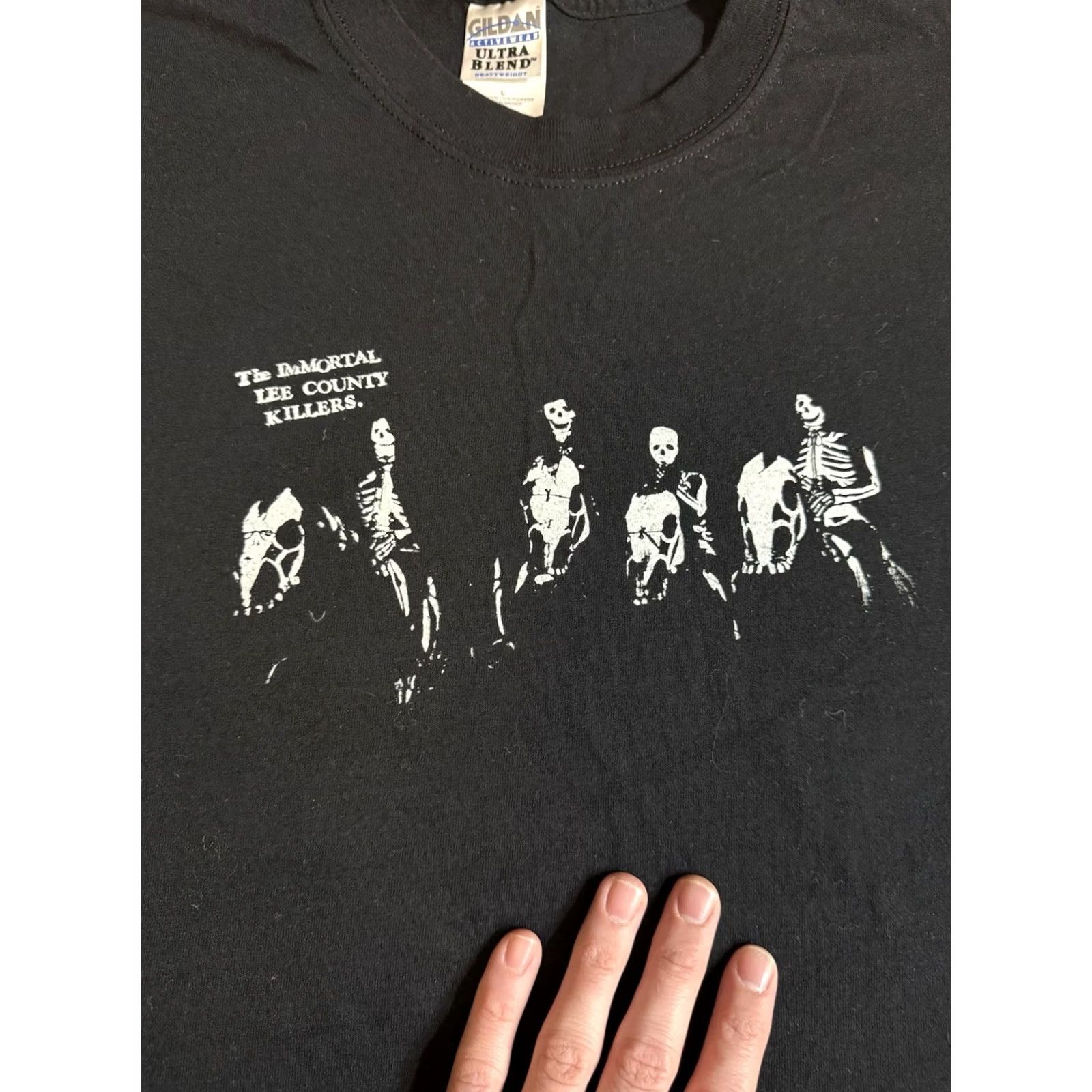 Gildan VINTAGE The Immortal Lee County Killers T Shirt L Black 2001 Punk Rock Blues Gildan Men Short Sleeve Crew Neck Graphic Print Size US L / EU 52-54 / 3 - 2 Thumbnail