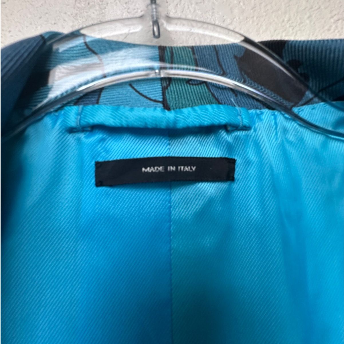 Tom Ford Tom Ford Floral Silk Twill Robe Blue/Teal Men M Tassel Belt Size US M / EU 48-50 / 2 - 16 Thumbnail
