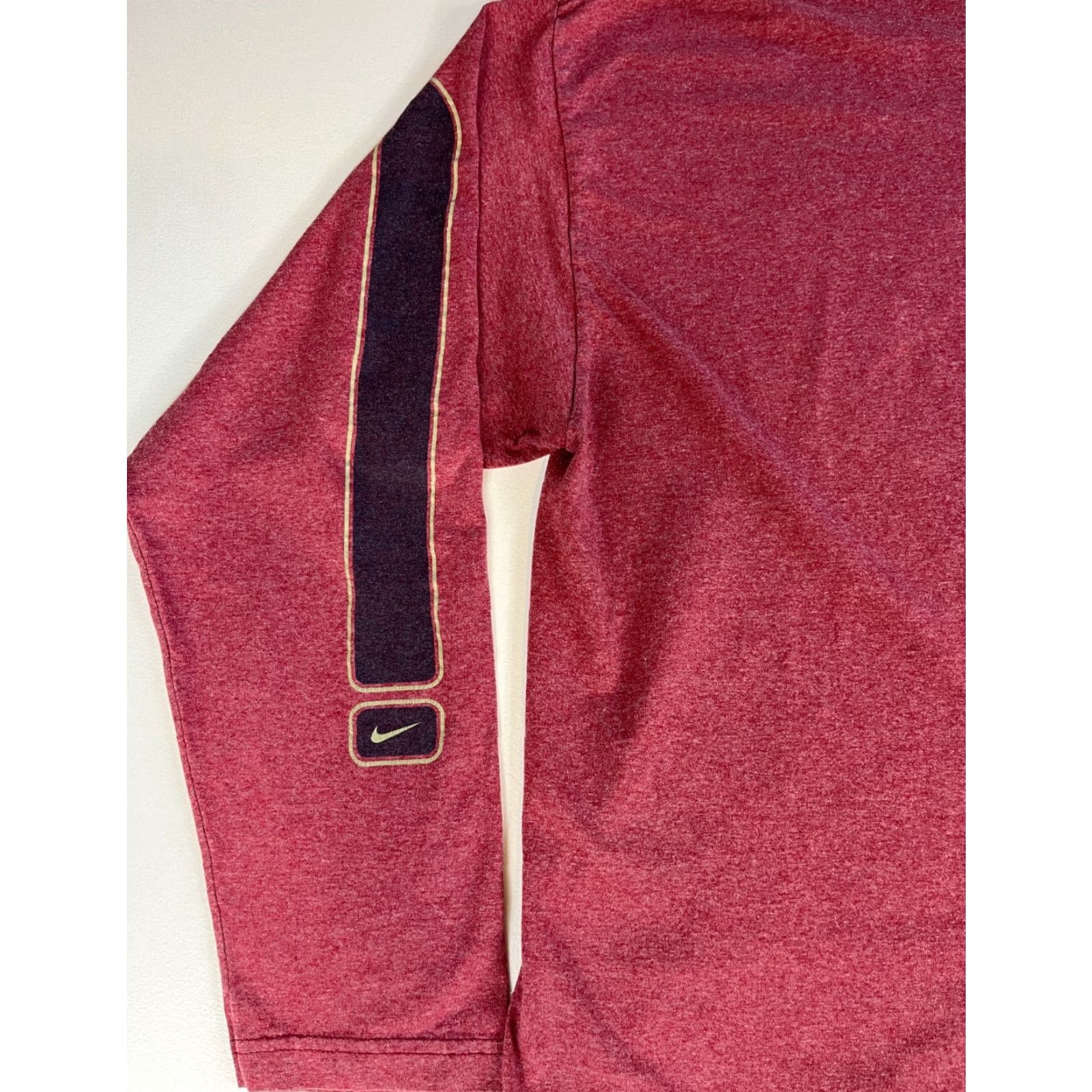 Nike Nike Men's Vintage 90s Long Sleeve T-Shirt Sz 2XL Red Crew Neck Pullover T-Shirt 90s Nike Shirt Mens Regular Fit Size US XXL / EU 58 / 5 - 4 Thumbnail