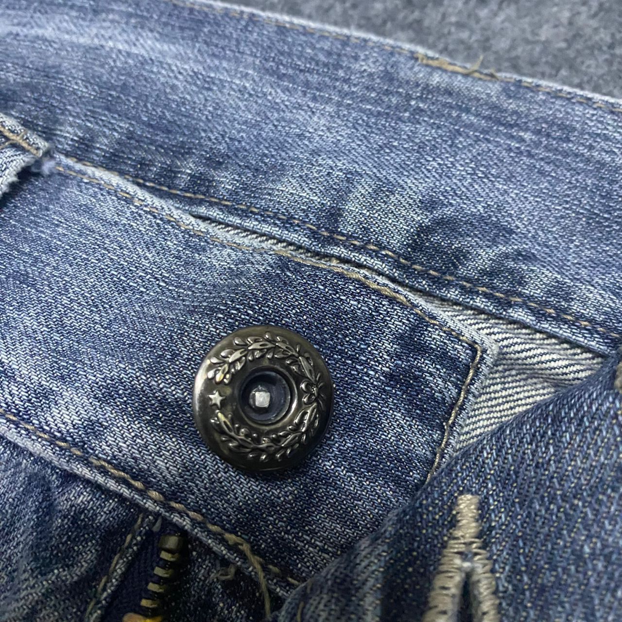If Six Was Nine Origin Jeans Patchwork Japanese Brand Flare Denim Size US 30 / EU 46 - 6 Thumbnail