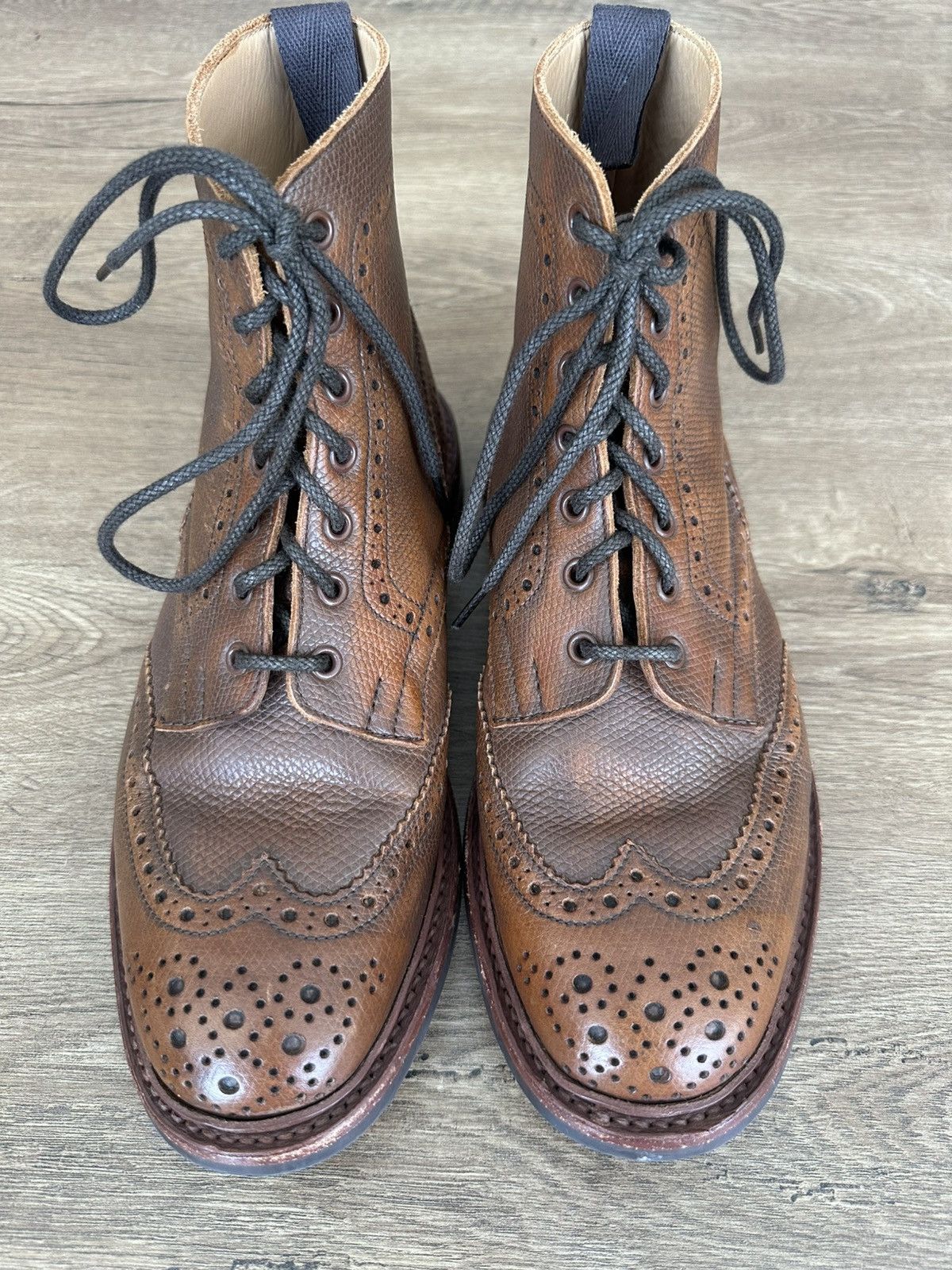 Trickers Trickers Stow Boots Tan Cross Hatch Grain size UK 8