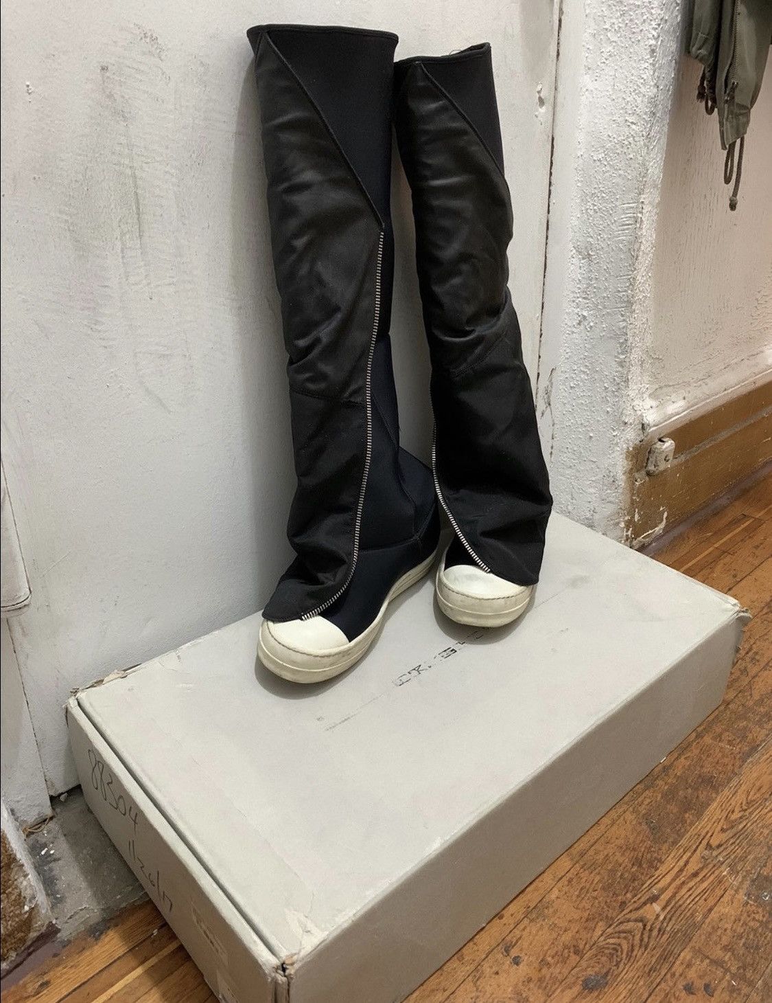 Pre-owned Rick Owens Fetish Boots In Black