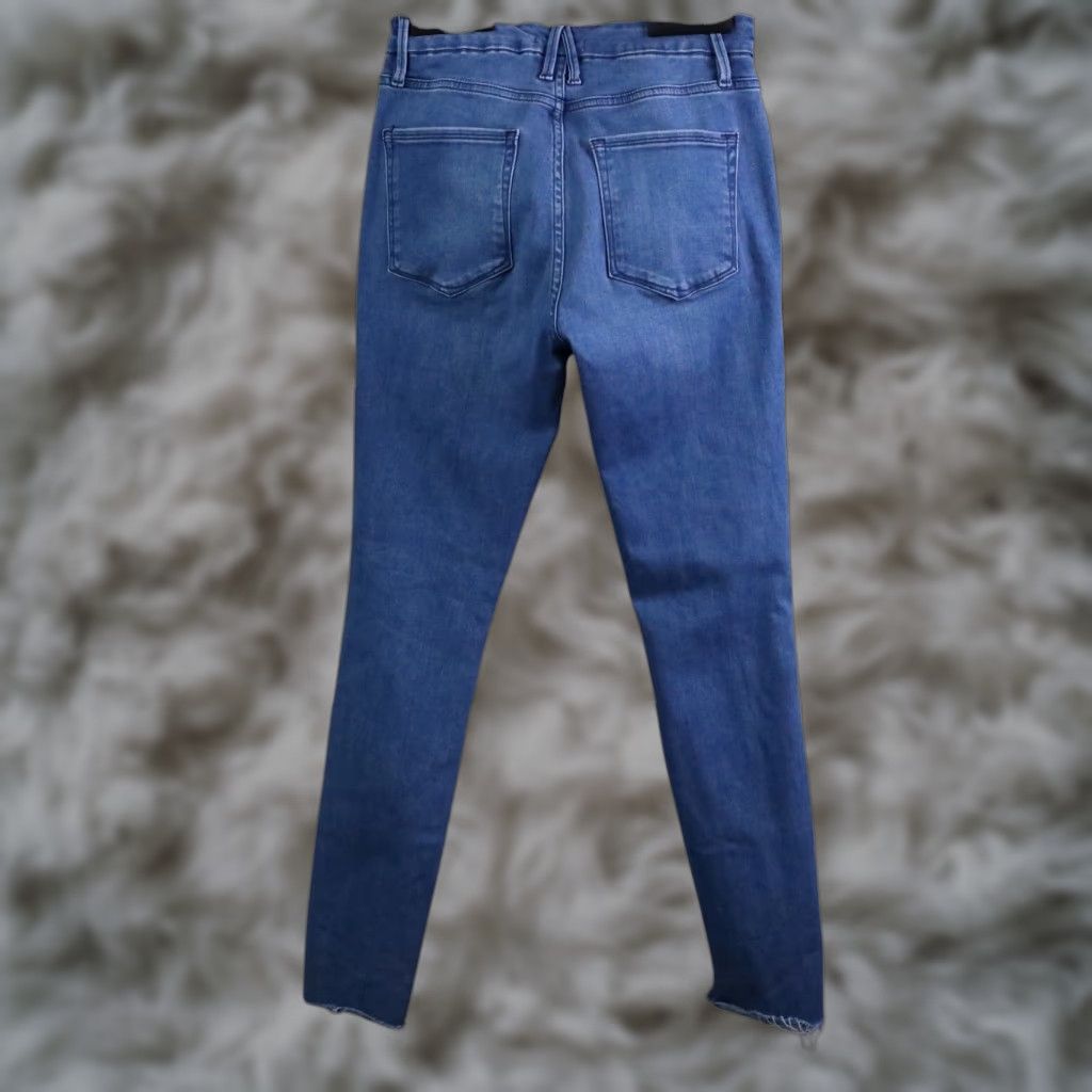 Good American Good American Good Waist Jeans Womens 8/29 Blue Skinny High Waist 5-Pocket Denim Straight Rise N/A Size 30" / US 8 / IT 44 - 1 Thumbnail