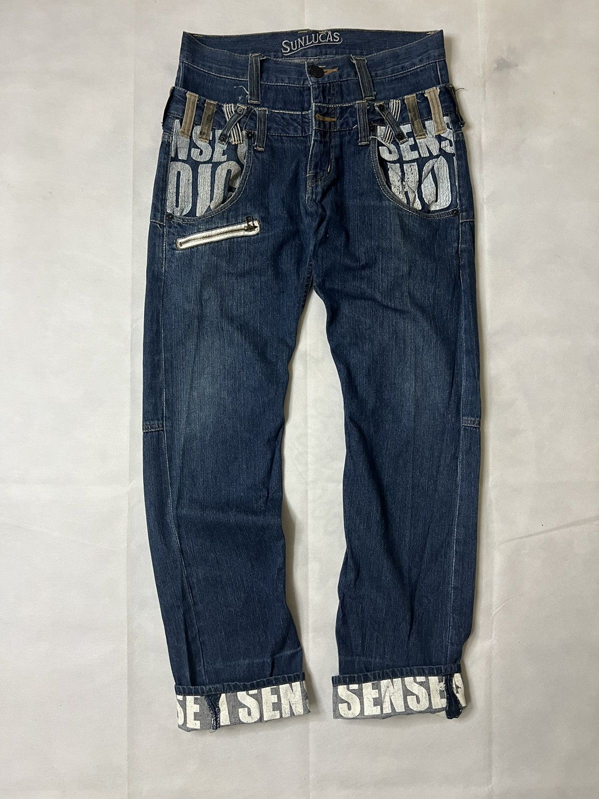 Japanese Brand Double Waist Sunlucas Japanese Brand Vintage Denim Size US 30 / EU 46 - 7 Thumbnail