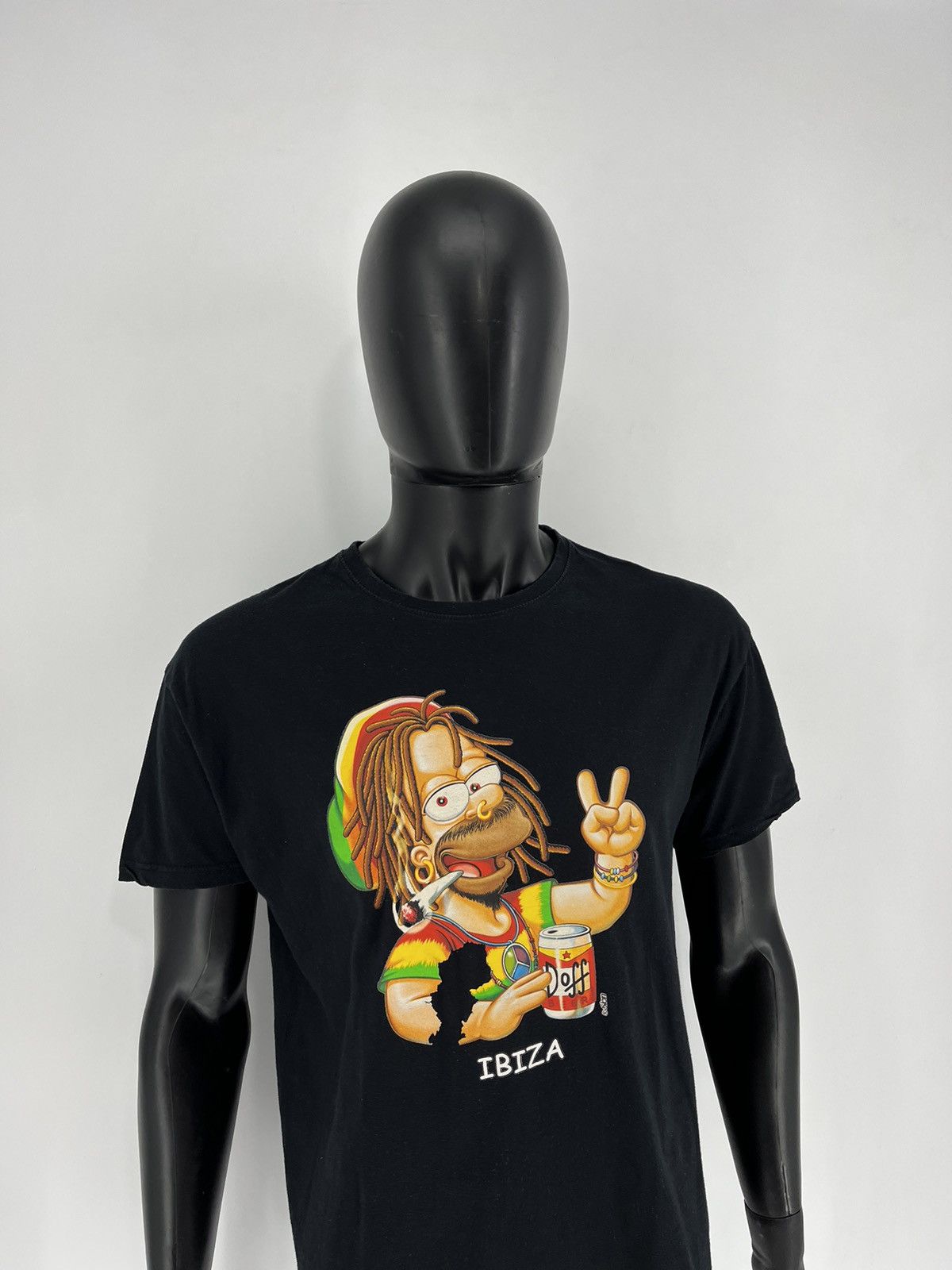 Bob Marley × The Simpsons × Vintage Vintage Y2K Homer Bob Marley The Simpsons T-Shirts Size US L / EU 52-54 / 3 - 3 Thumbnail