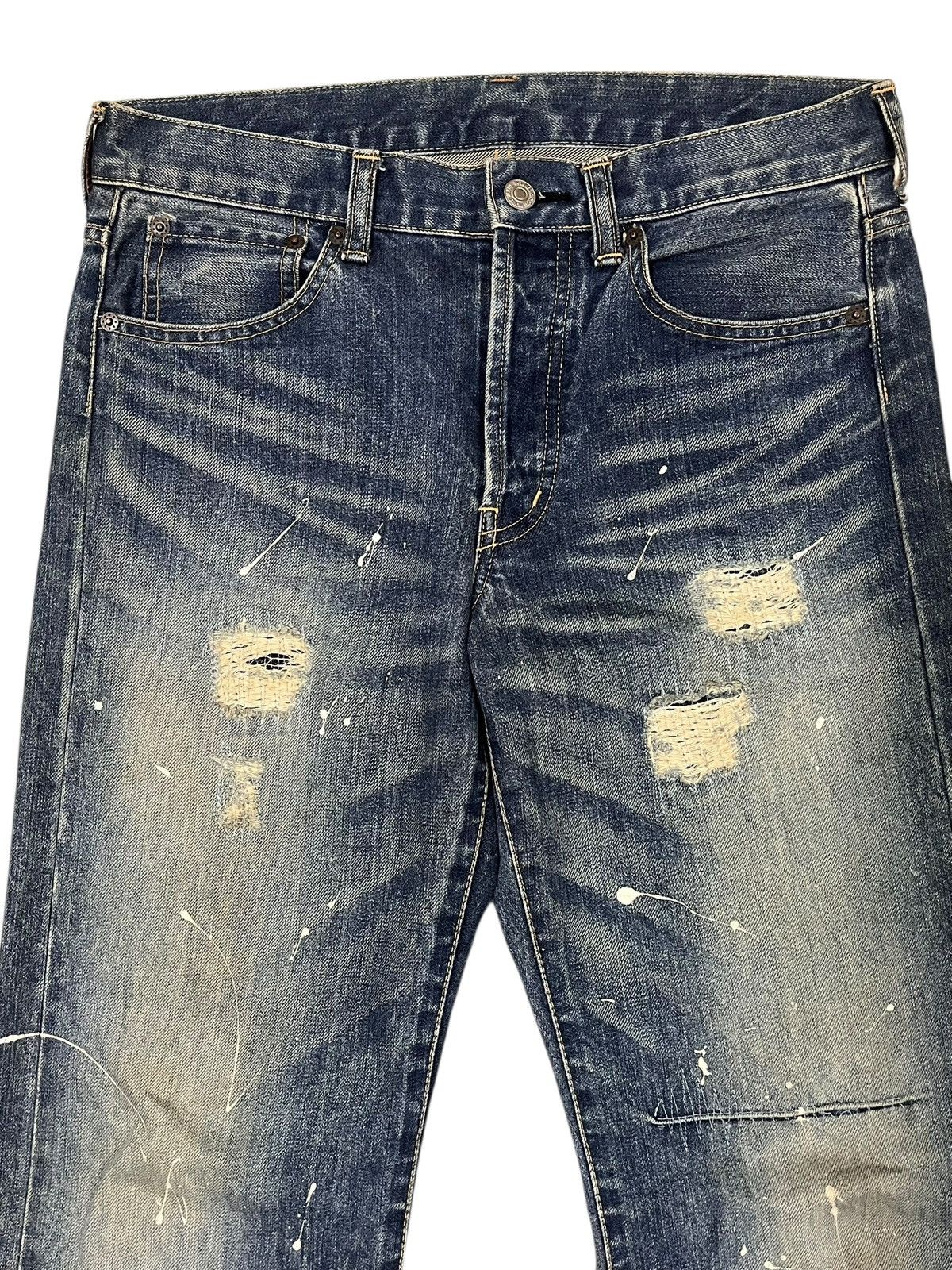 Takeo Kikuchi Japanese Brand Takeo Kikuchi Distressed Painter Jeans Size US 31 - 3 Thumbnail