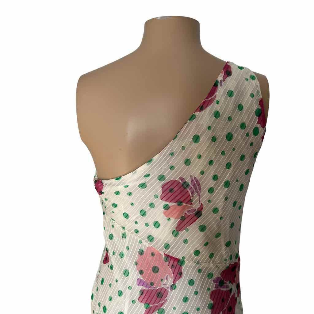Paul & Joe NWT Paul & Joe Silk One-Shoulder Floral Asymmetrical Dress Size M / US 6-8 / IT 42-44 - 4 Thumbnail