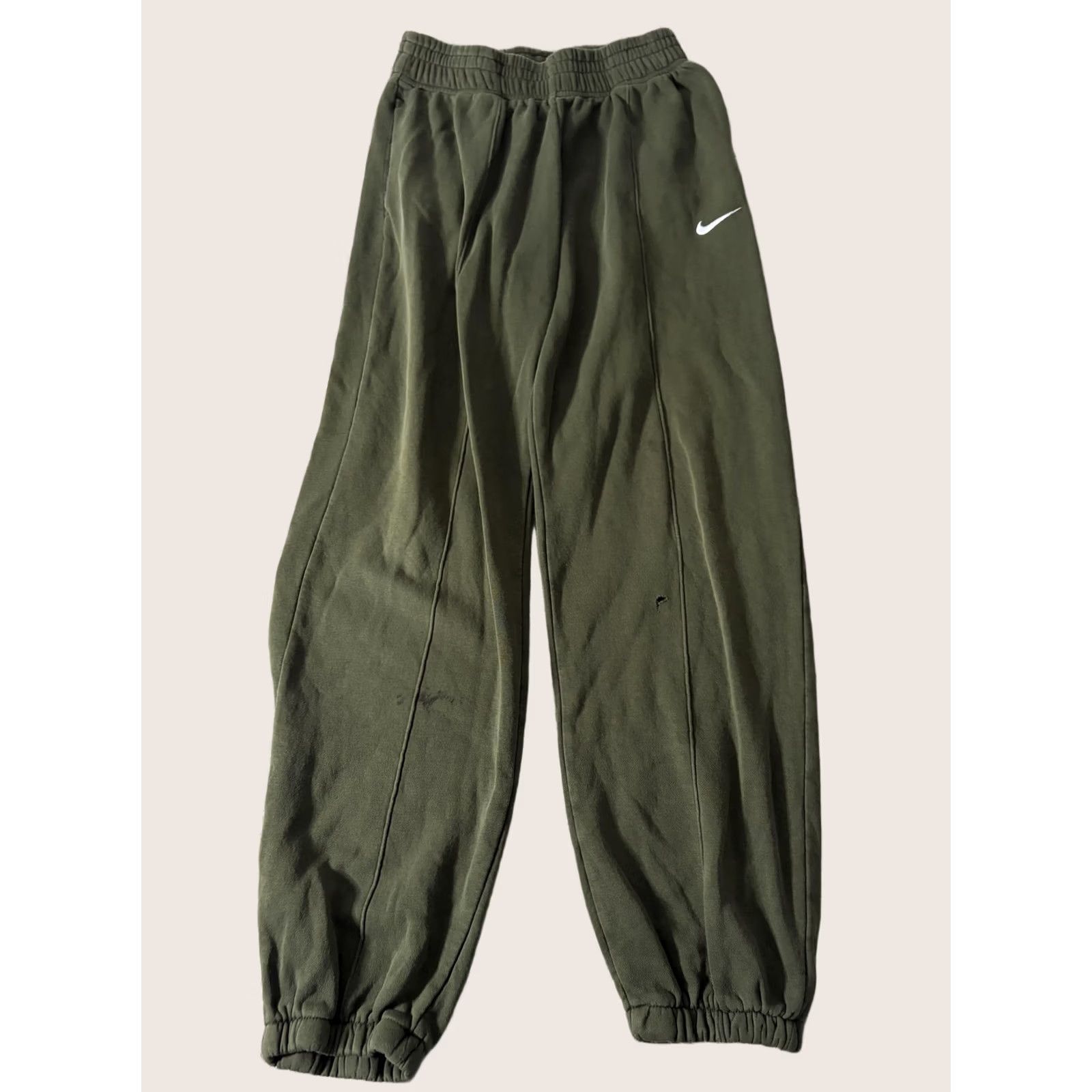 Nike Nike Sweatpants Jogger Mens Small Green Fleece Elastic Waist Swoosh BV4089-325 Size US 29 - 1 Thumbnail