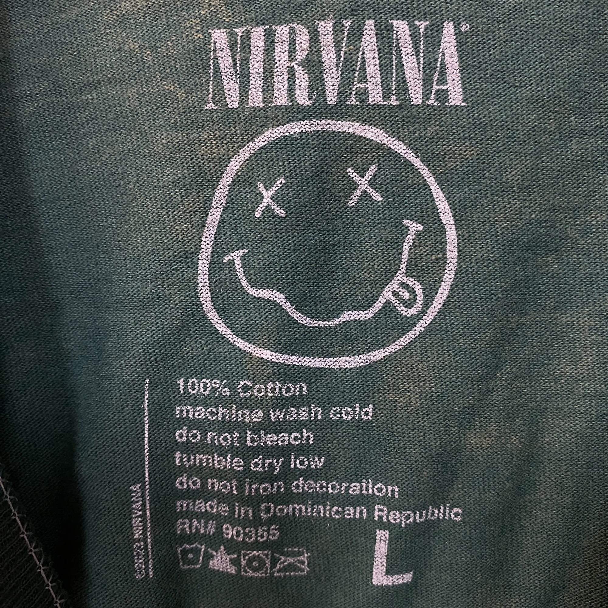 Nirvana Nirvana Nevermind Album Dead Smiley Face Logo T-Shirt Large Size US L / EU 52-54 / 3 - 4 Thumbnail