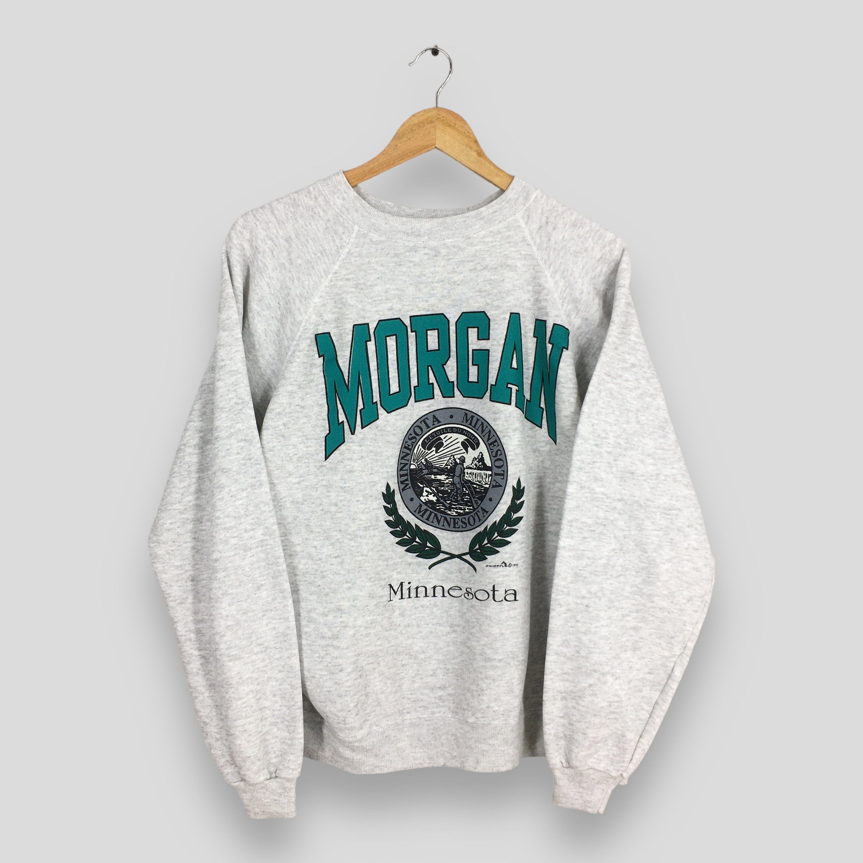 Vintage Morgan City Minnesota State Gray Sweatshirt XL