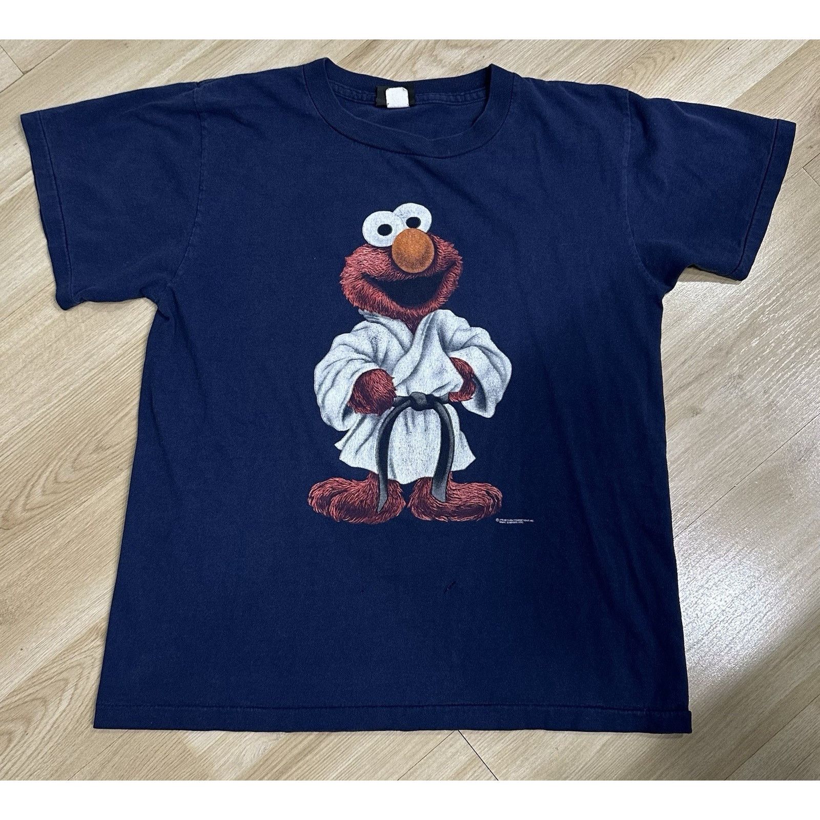 Changes Vintage 90s Elmo Sesame Street Karate T-Shirt Changes Tag Size US M / EU 48-50 / 2 - 1 Thumbnail