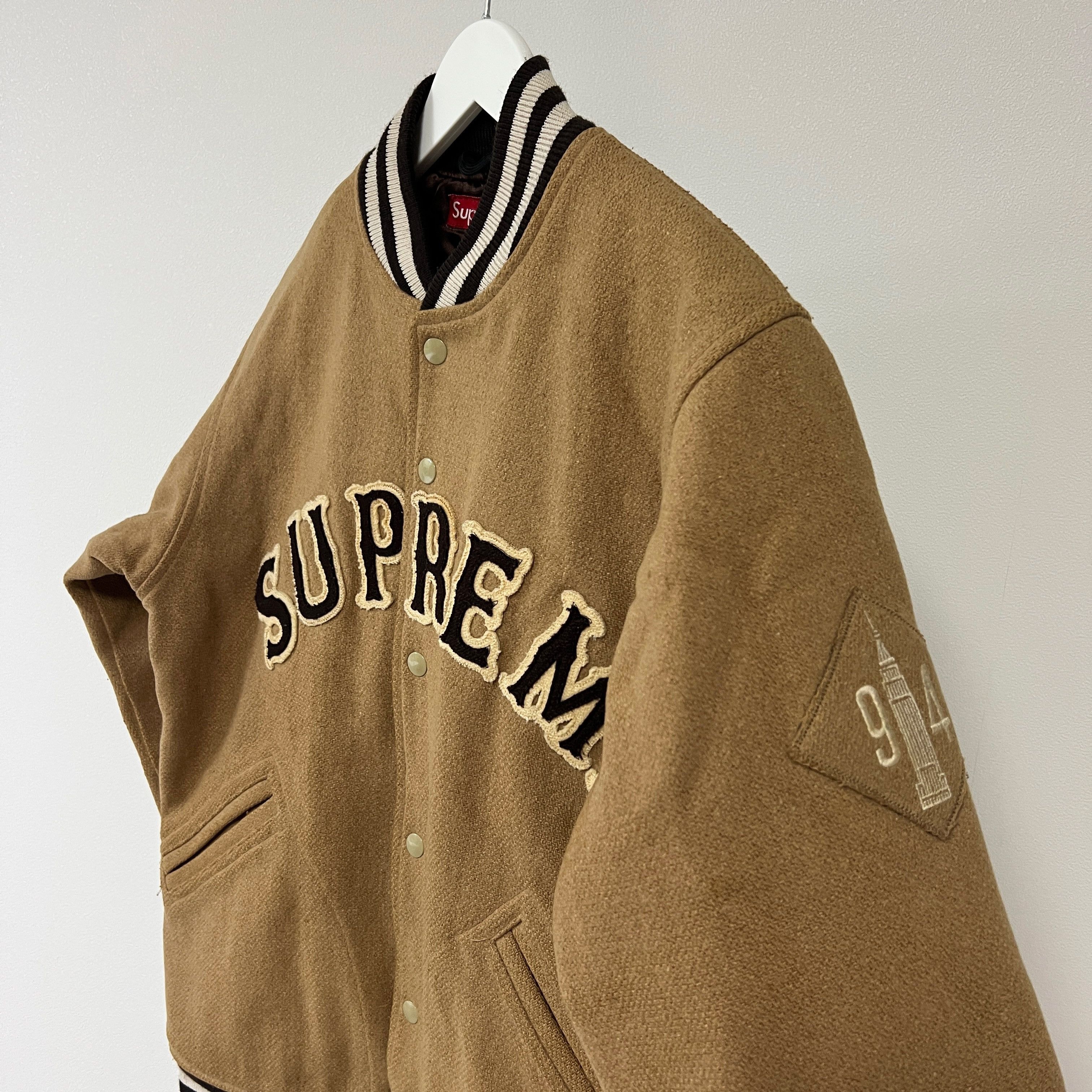 Supreme Supreme 2005 New York 1994 Varsity Jacket Beige Size US M / EU 48-50 / 2 - 3 Thumbnail