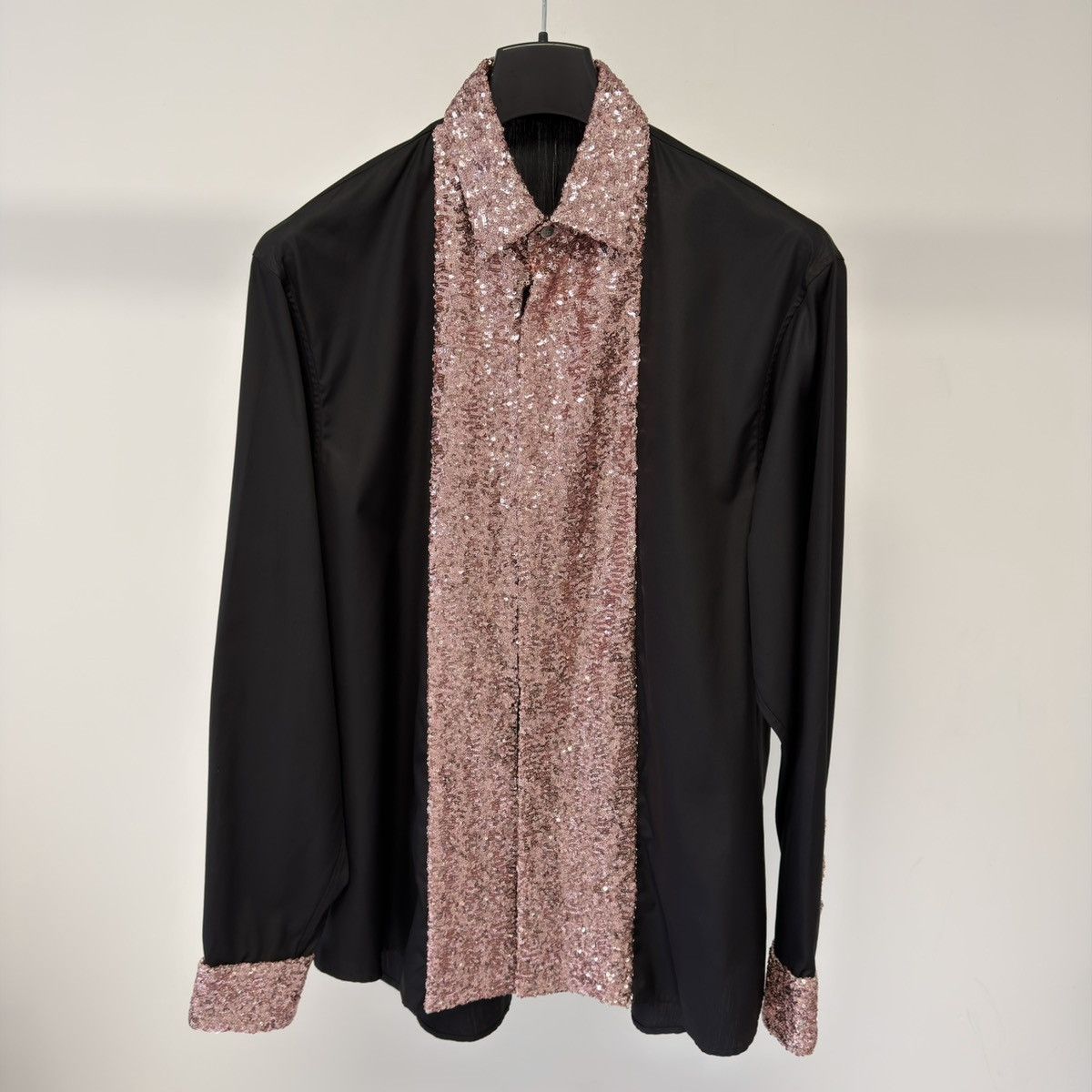 Dior A/W 22 Black Shirt With Pink Sequins Size US M / EU 48-50 / 2 - 19 Thumbnail