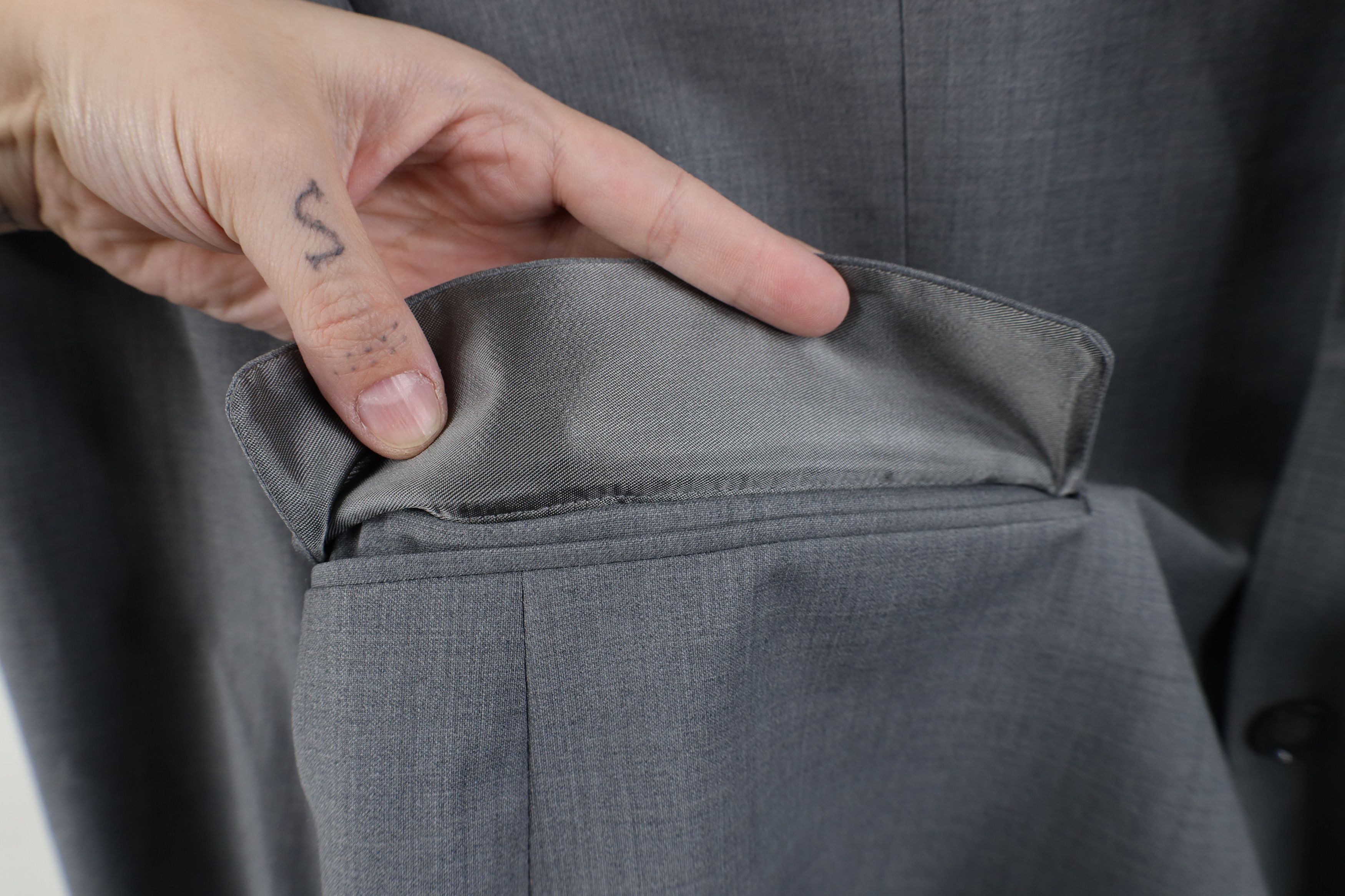 Express × Vintage Express Fit Performance Stretch Chambray Blazer Suit Jacket Size US XXL / EU 58 / 5 - 7 Thumbnail