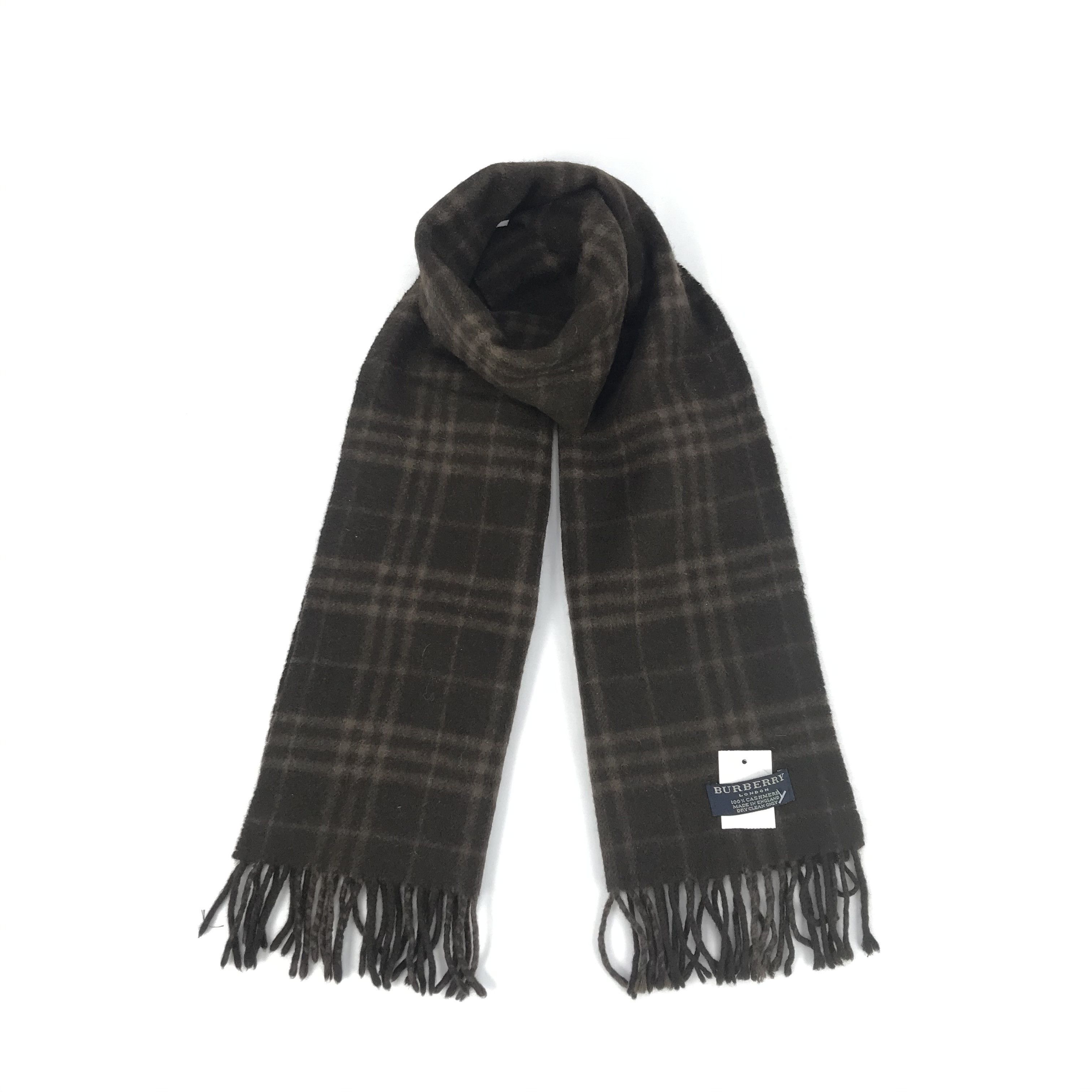 Vintage Burberry Scarf Muffler Cashmere Wool Scarves