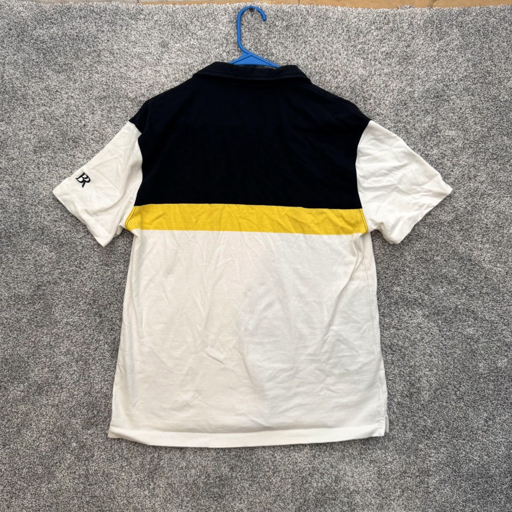 Banana Republic Banana Republic Shirt Mens Medium Black Yellow White Stripe Cotton BR Size US M / EU 48-50 / 2 - 7 Thumbnail