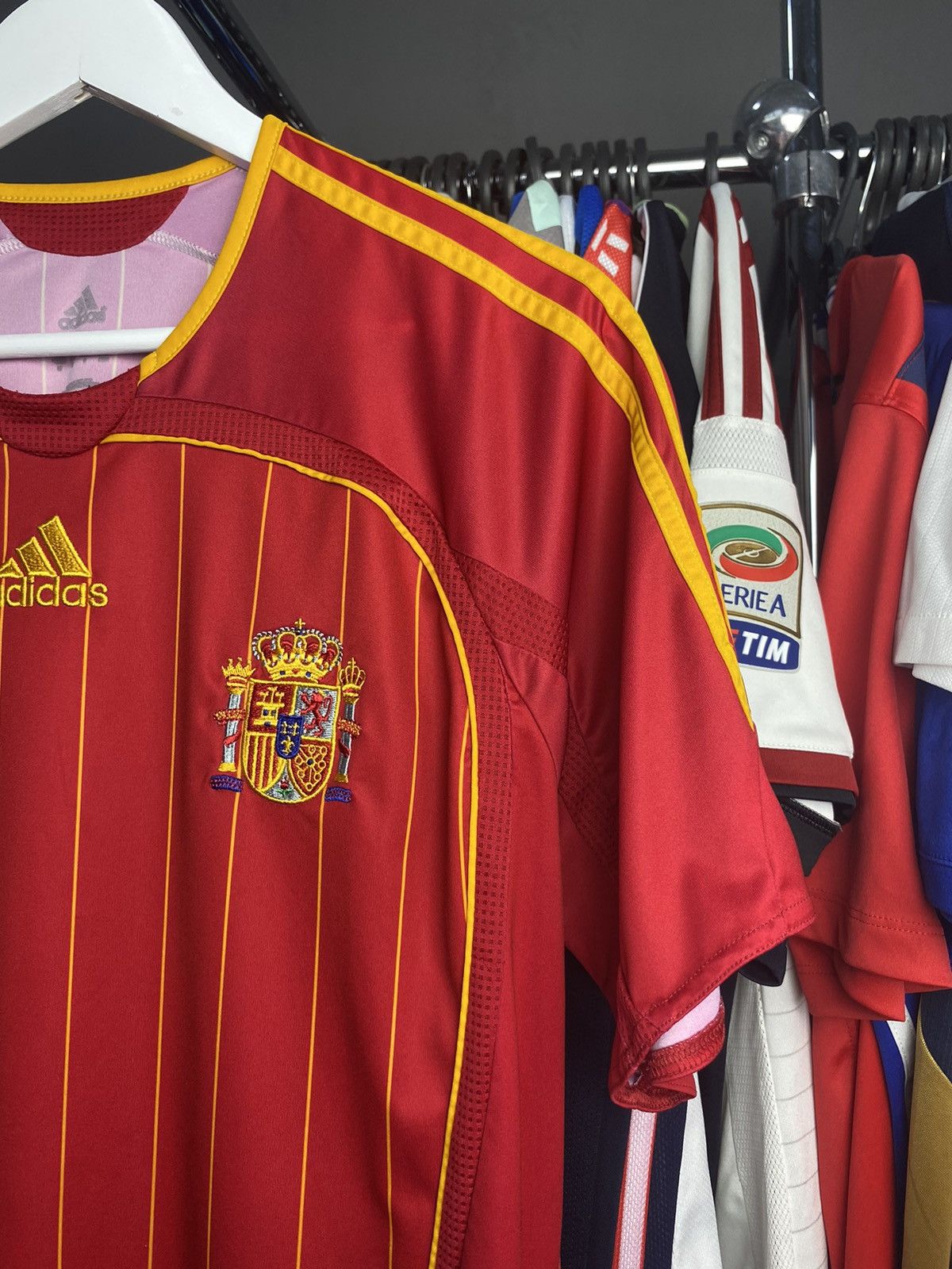 Adidas 2005/07 ADIDAS SPAIN HOME KIT SOCCER FOOTBALL JERSEY SHIRT Size US M / EU 48-50 / 2 - 4 Thumbnail