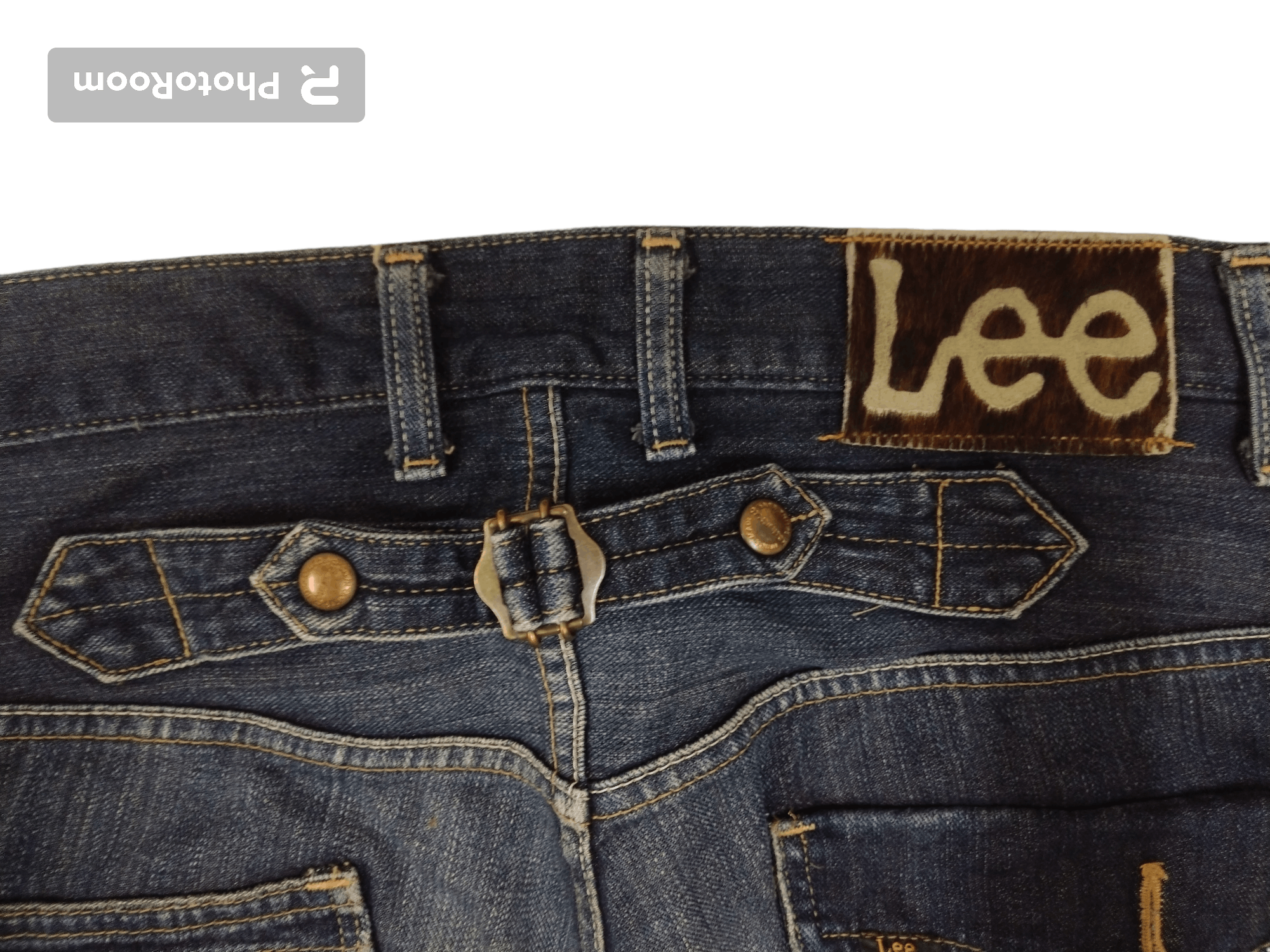 Japanese Brand × Jean × Lee Cool Awesome Lee Cowboy Distressed Design Engineered Jeans Size US 34 / EU 50 - 4 Thumbnail