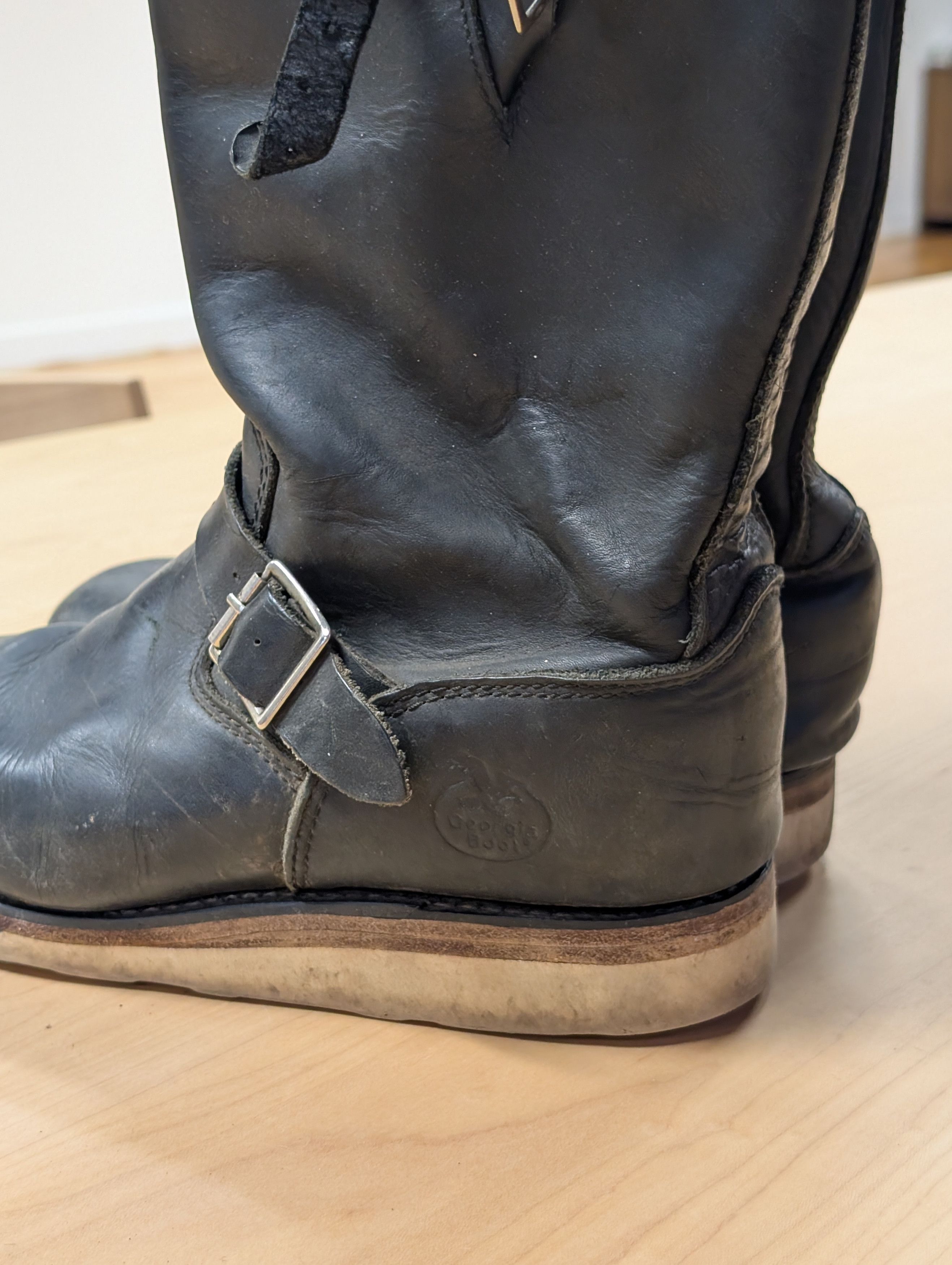 Red Wing Red Wing 2268 Black Leather Engineer Boots Size US 12 / EU 45 - 5 Thumbnail
