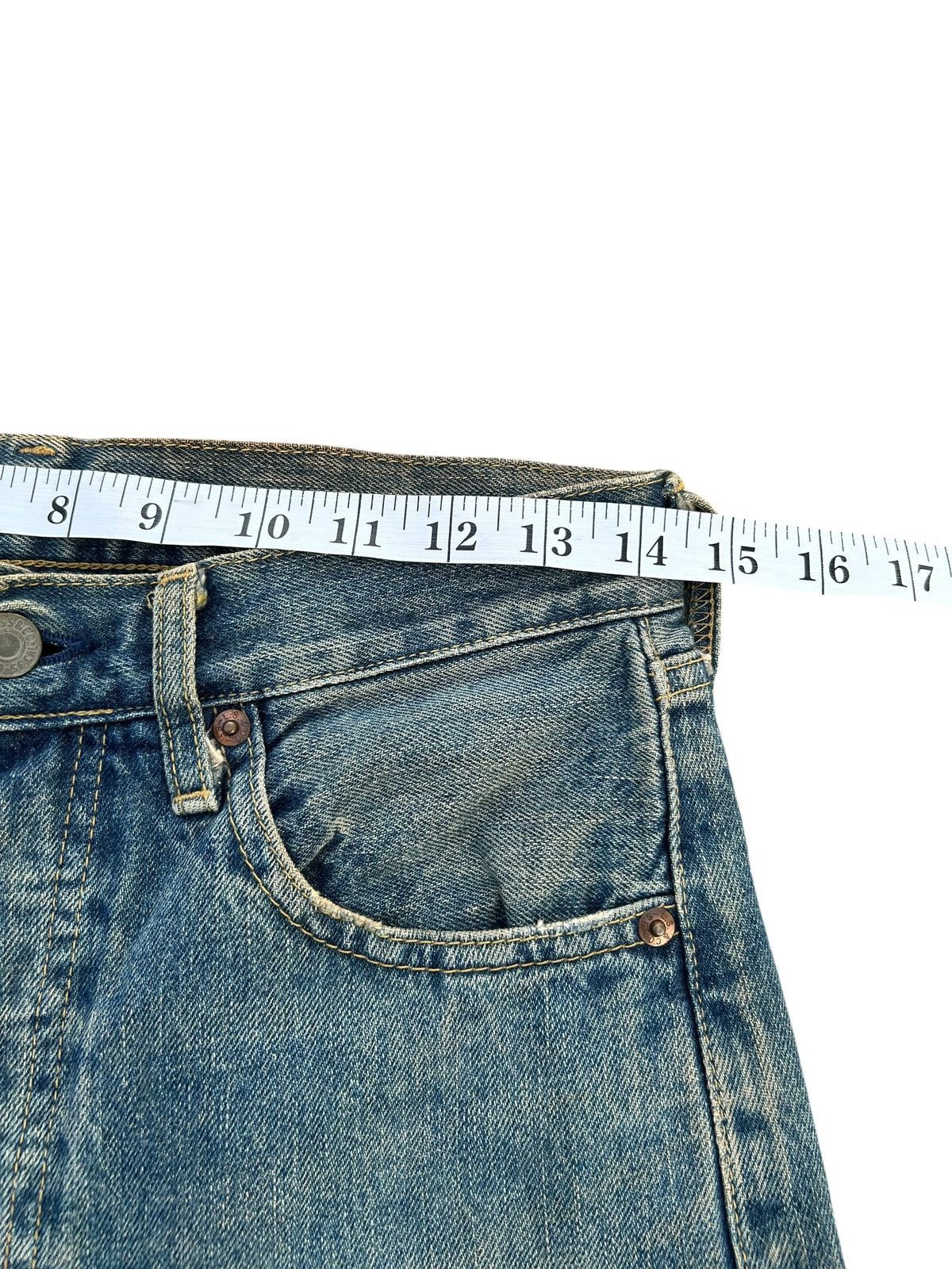 Kapital Vintage Levis Big E Selvedge Rusty Distressed Denim Jeans Size US 29 - 15 Thumbnail