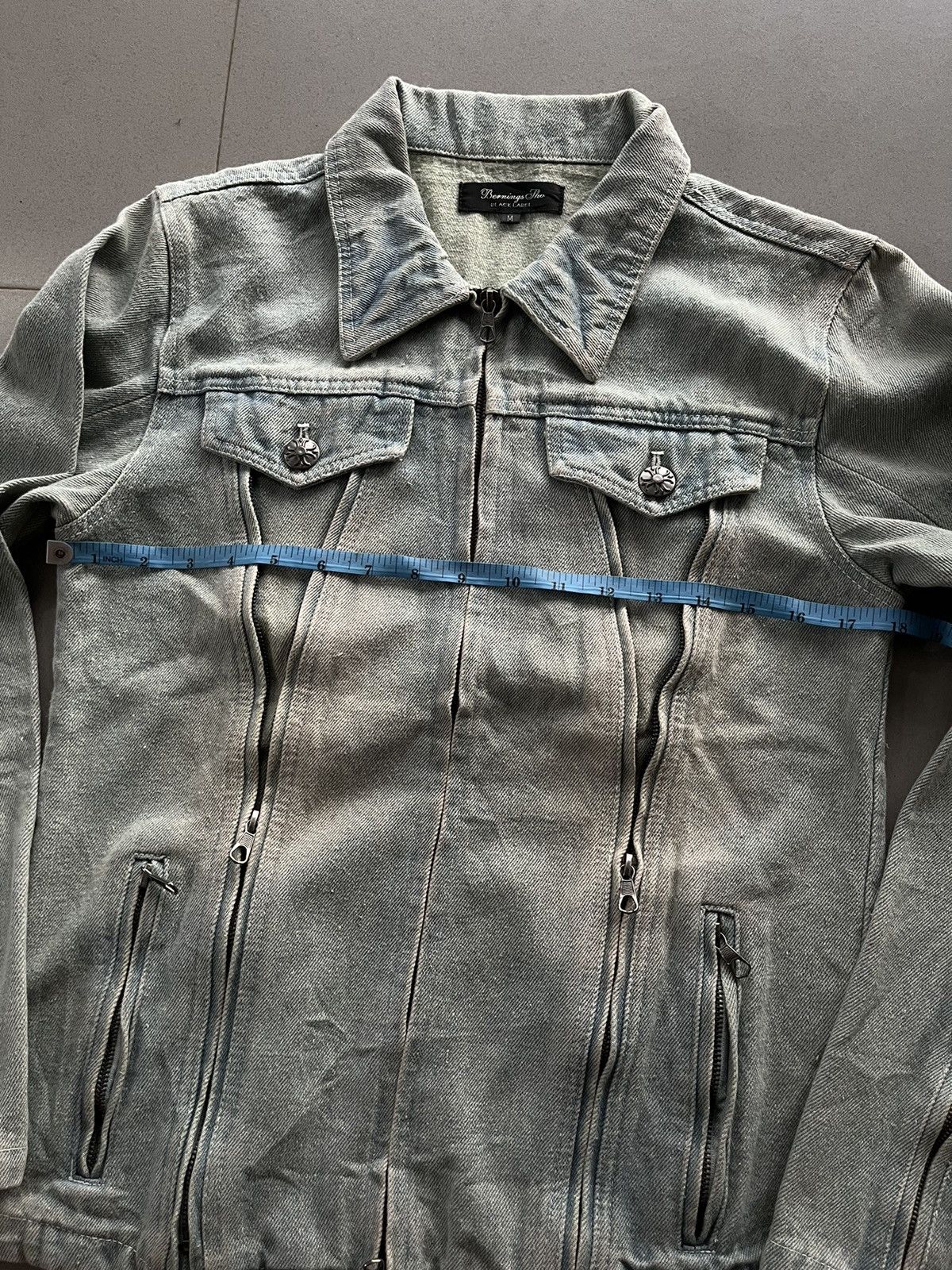 Isamu Katayama Backlash BERNINGS SHO JAPANESE SKULL BEADS MULTI ZIPPER DENIM JACKET Size US M / EU 48-50 / 2 - 12 Thumbnail