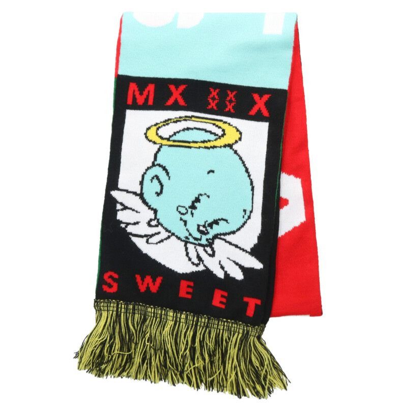 Saint Michael SAINT MICHAEL Logo Acrylic Scarf Green Size ONE SIZE Size ONE SIZE - 1 Thumbnail
